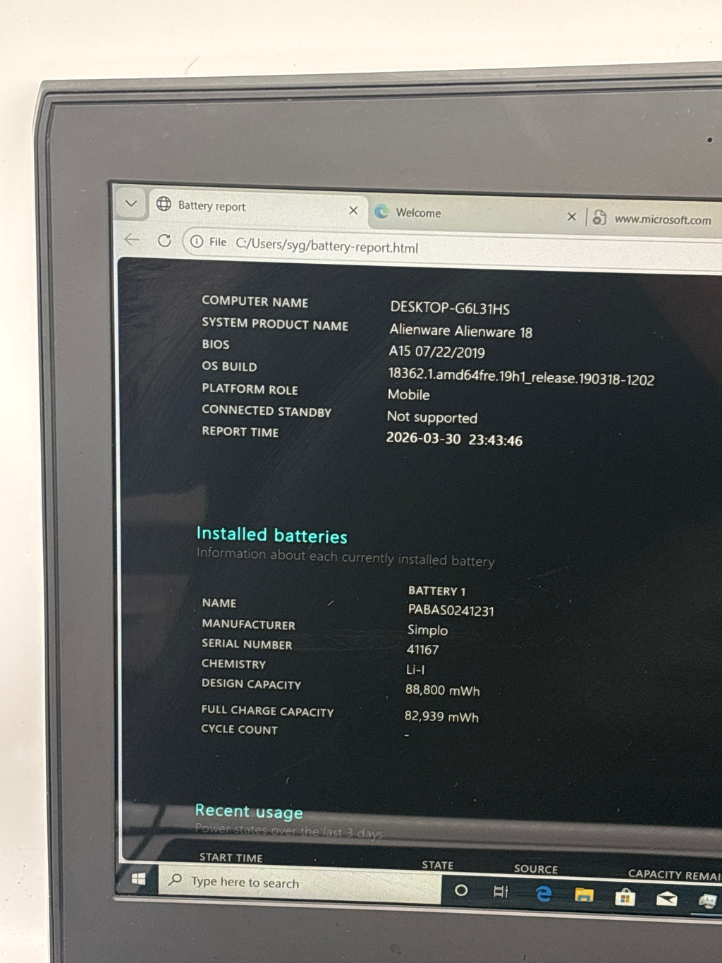 Alienware 18 i7-4930MX 32GB RAM 512GB SSD + 750GB HDD Dual GTX 780M - Used