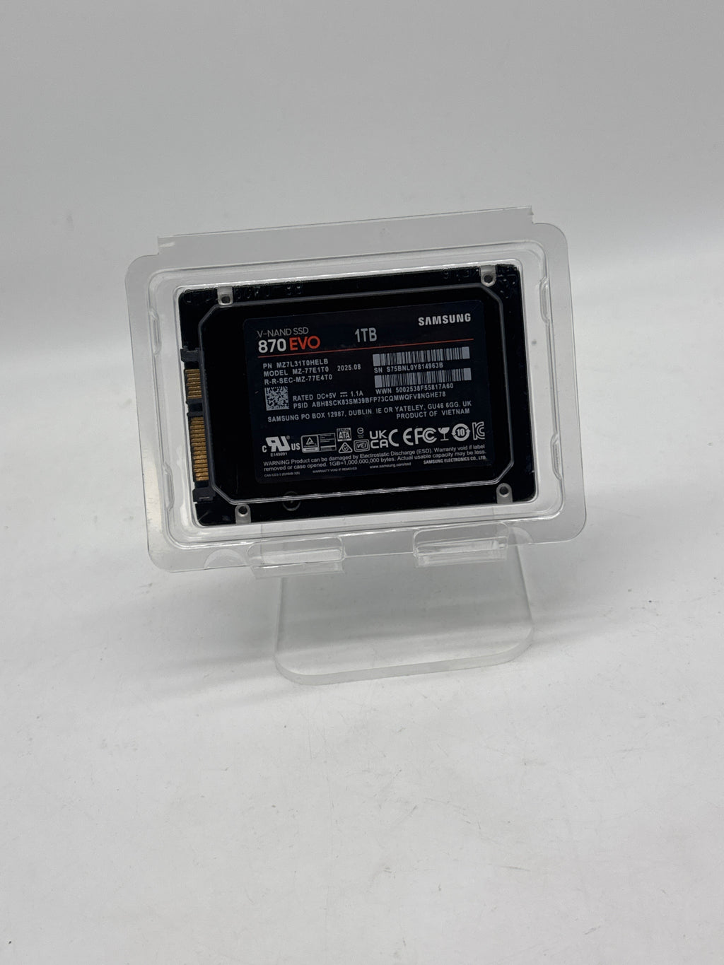 Samsung 870 EVO 1TB 2.5 in SATA III Internal SSD Black - New