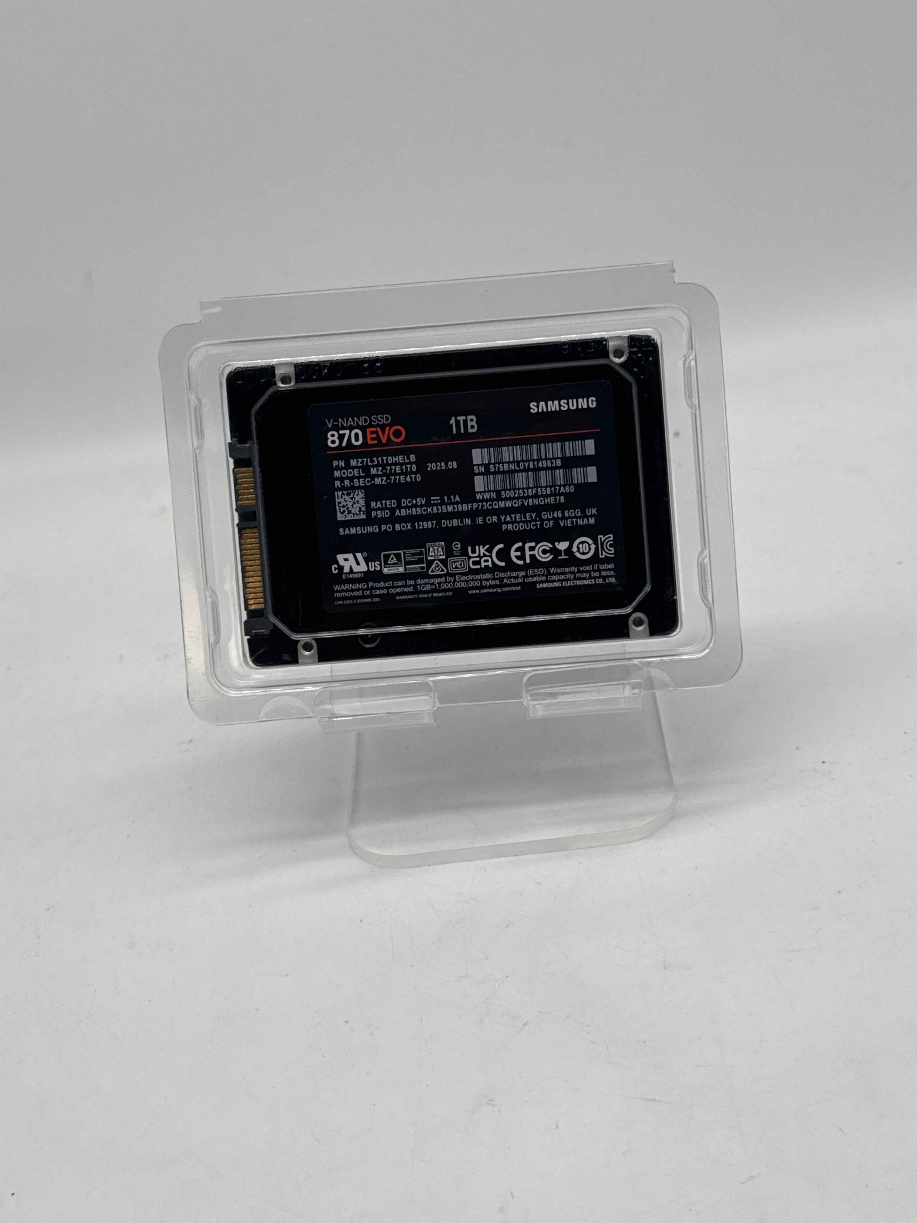 Samsung 870 EVO 1TB 2.5 in SATA III Internal SSD Black - New