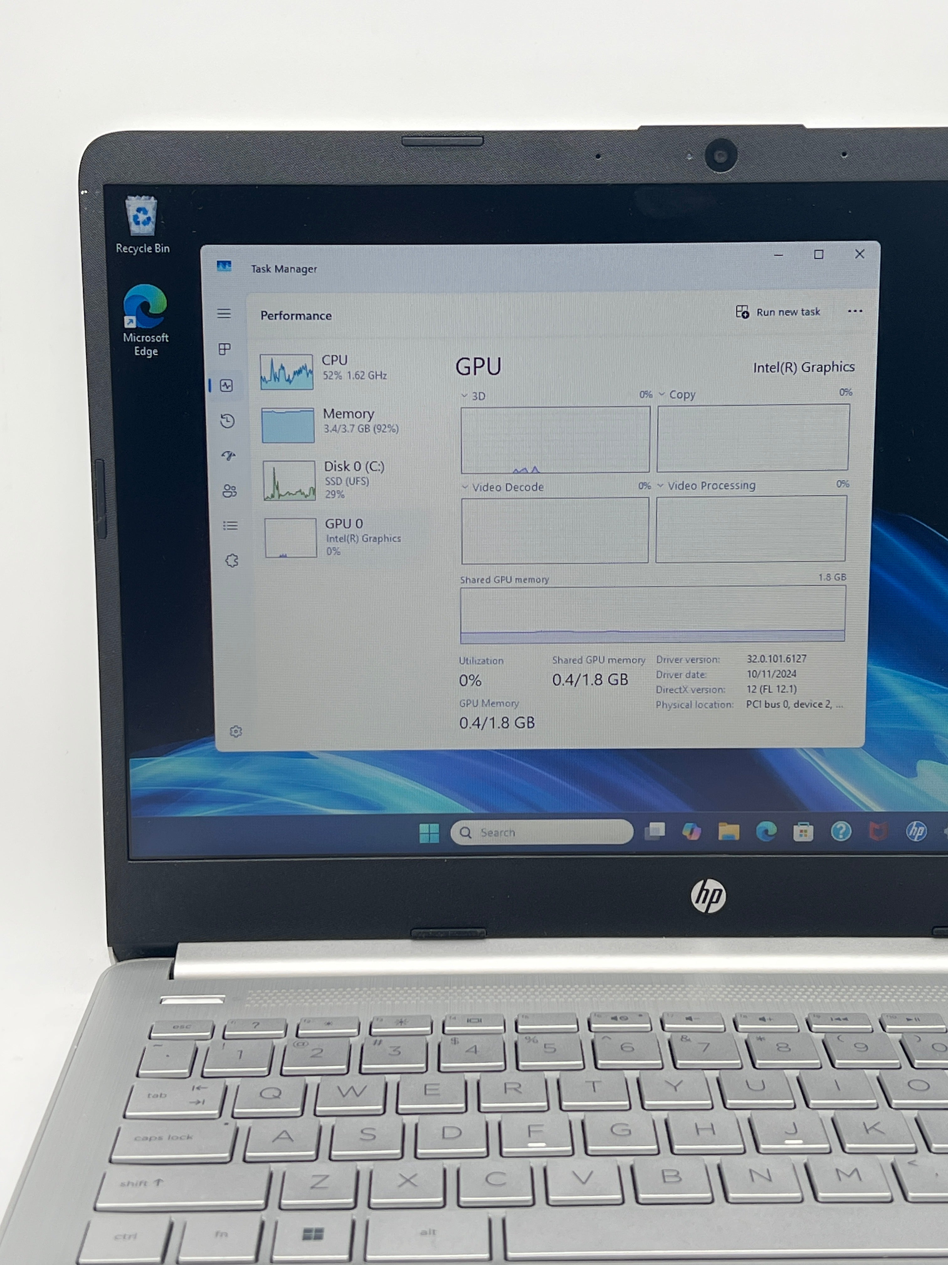 HP 14-dq6011dx N150 4GB RAM 128GB SSD
