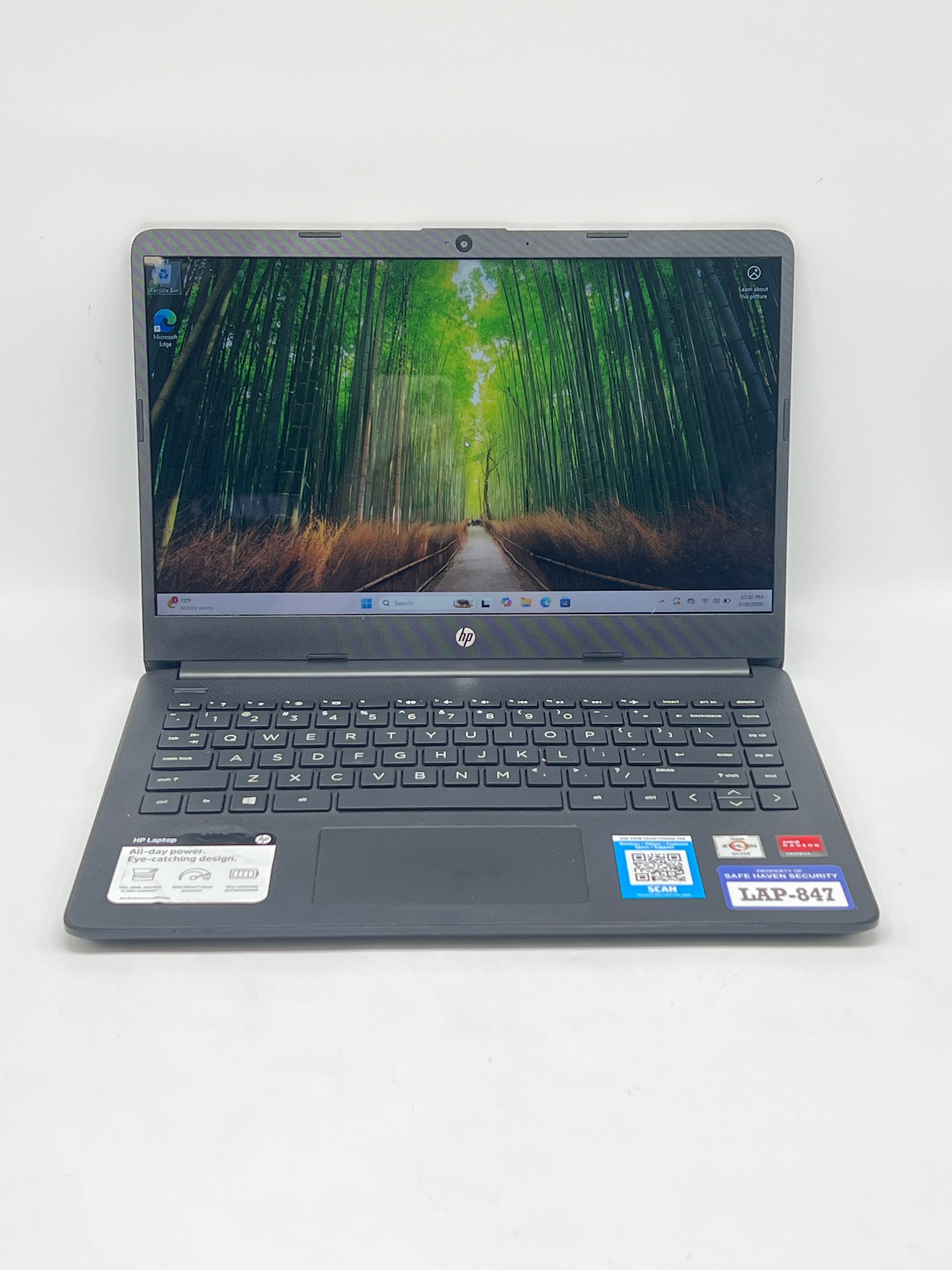 HP 14-fq0013dx Athlon Silver 3050U 4GB RAM 128GB SSD - Used