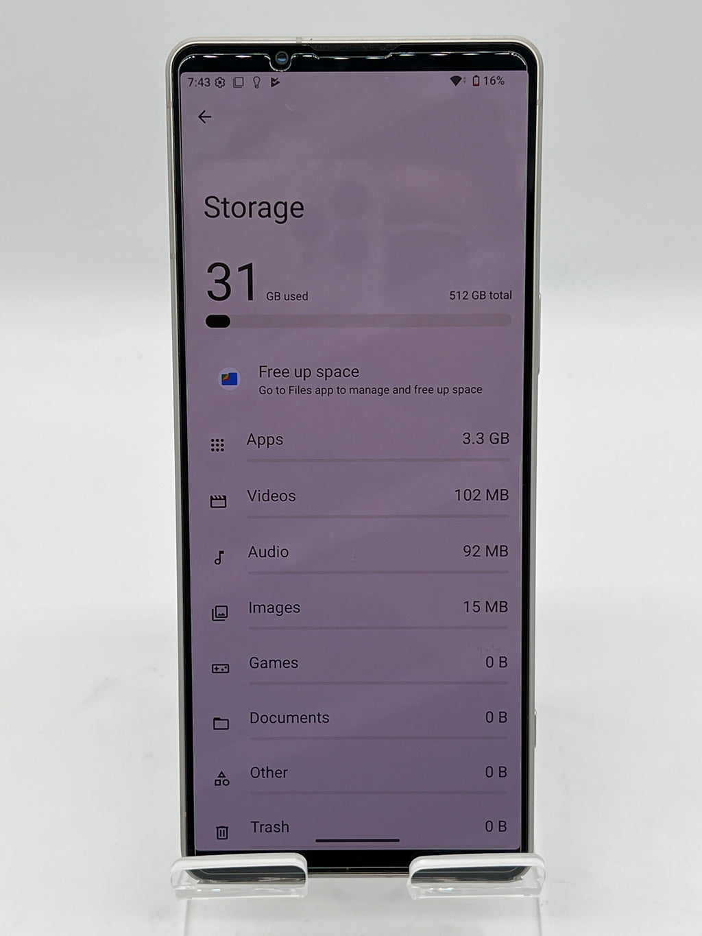Sony Xperia 1V XQ-DQ44 6.5 Inch 512GB 16GB RAM Dual SIM Unlocked Beige