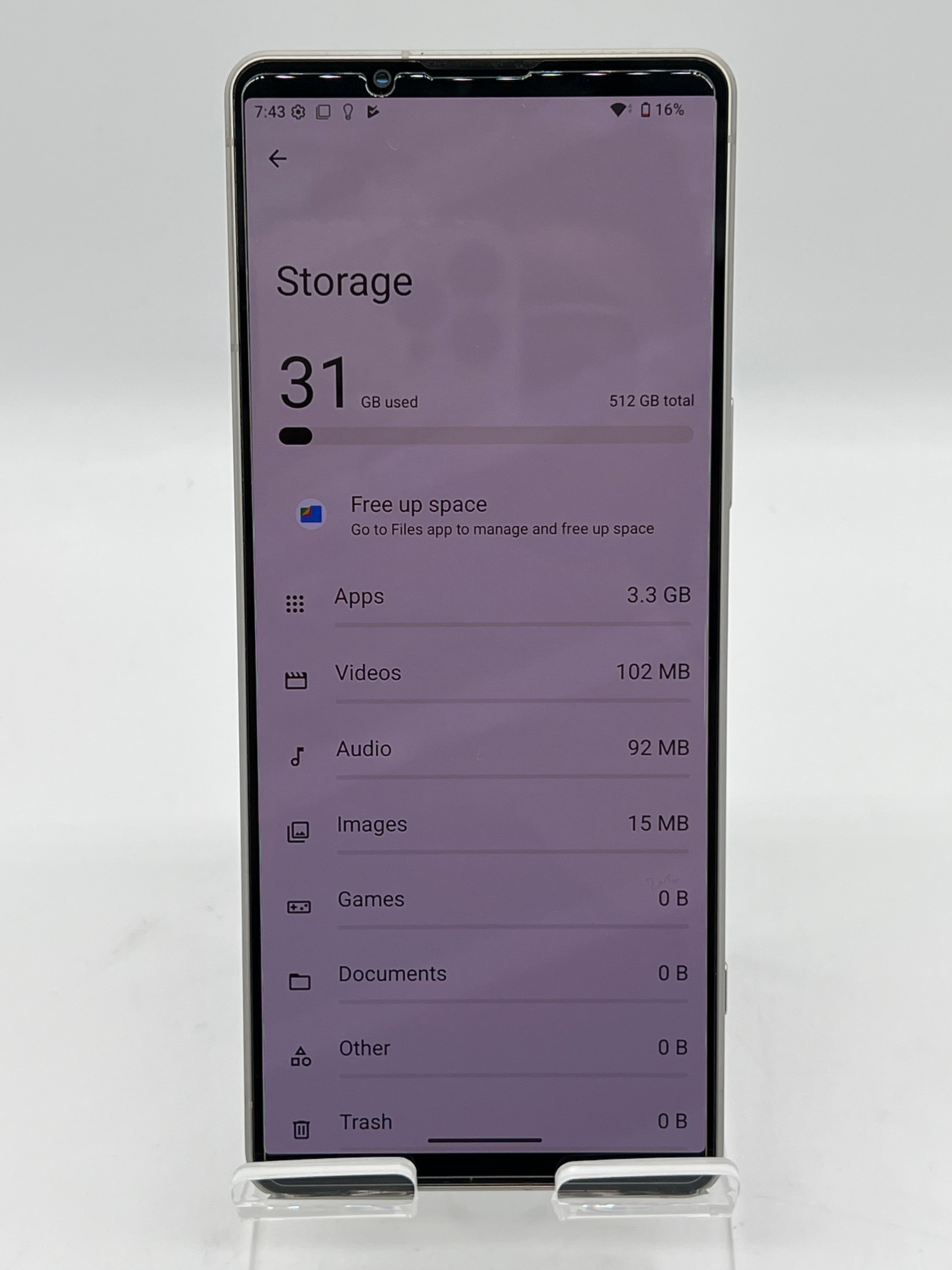 Sony Xperia 1V XQ-DQ44 6.5 Inch 512GB 16GB RAM Dual SIM Unlocked Beige
