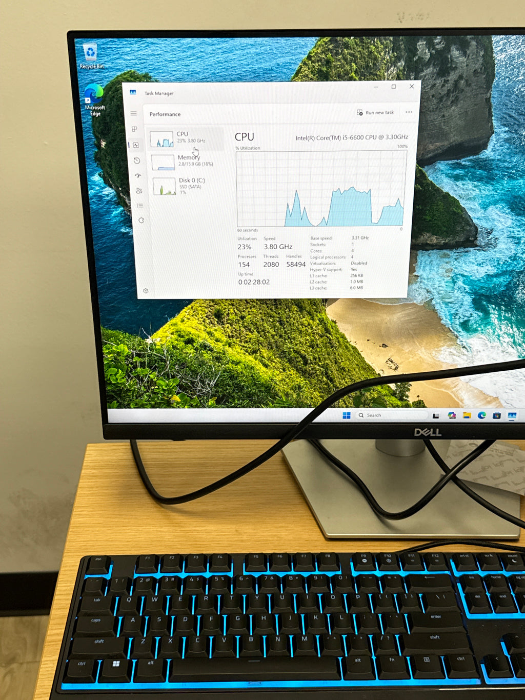 HP ProDesk 600 G2 SFF i5-6600 16GB RAM 512GB SSD Intel HD 530 - Used