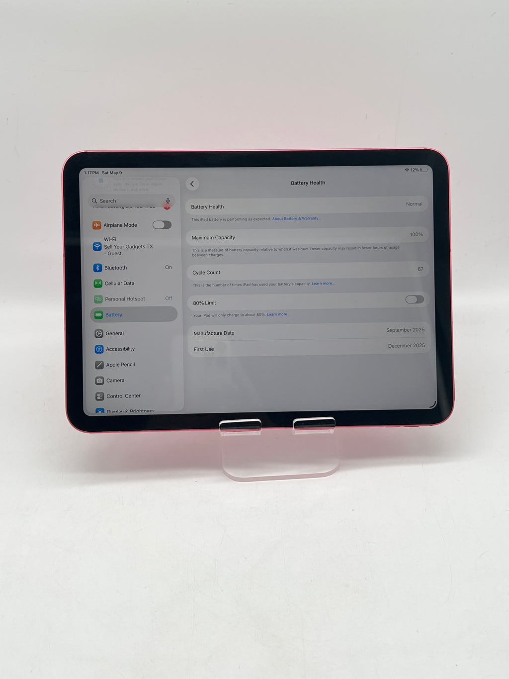 Apple iPad A16 A3355 128GB Wi Fi + Cellular Unlocked - Used