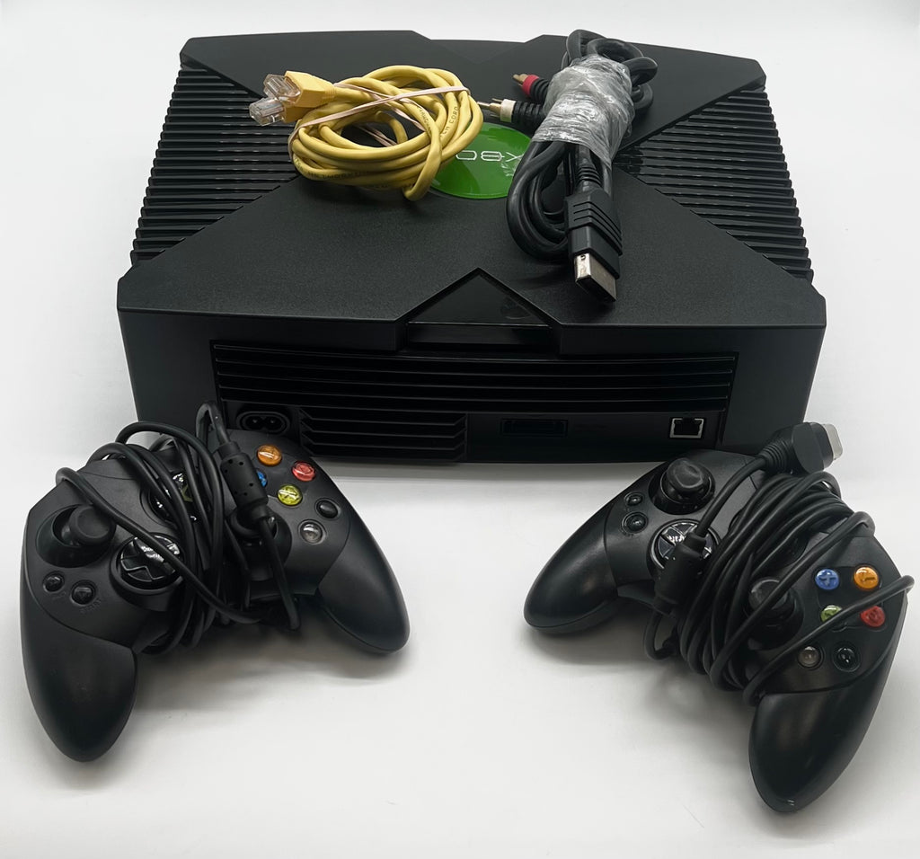 Microsoft (X01267-001) Xbox w/ Controllers (2001) - For Parts