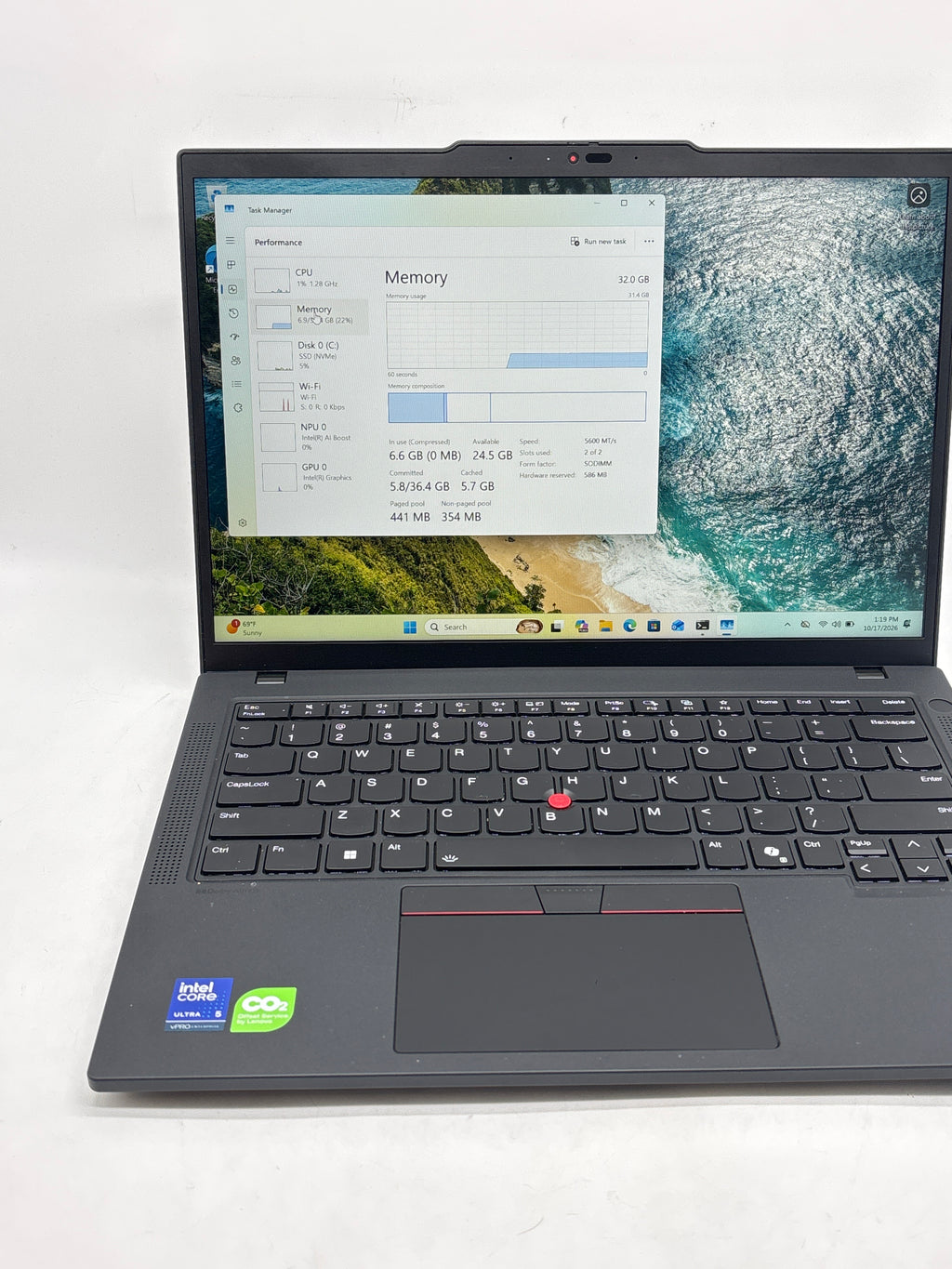 Lenovo ThinkPad T14 Gen 6 Intel Core Ultra 5 235U 32GB RAM 512GB SSD 14in - Used