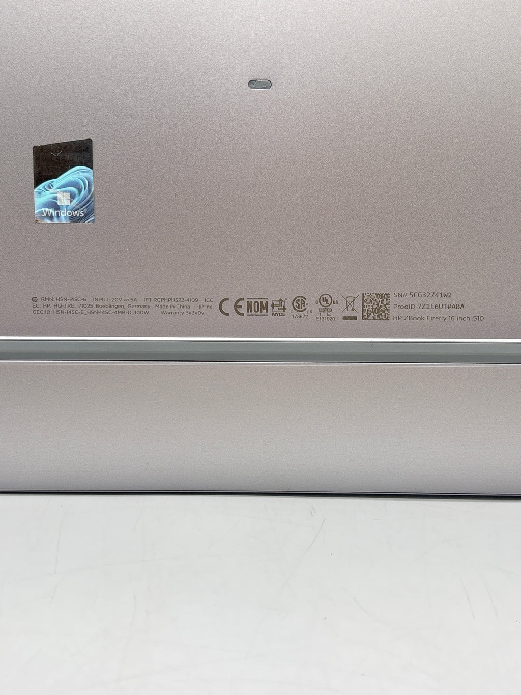 HP ZBook FireFly 16 G10 i7-1355U 16GB RAM 512GB SSD - For Parts (Bad speakers)