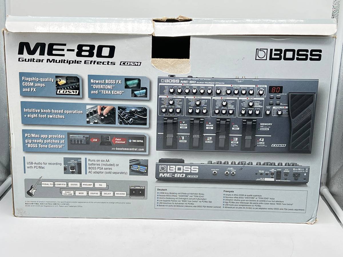 Boss ME-80 Guitar Multi-Effects Processor Pedal Black - Used