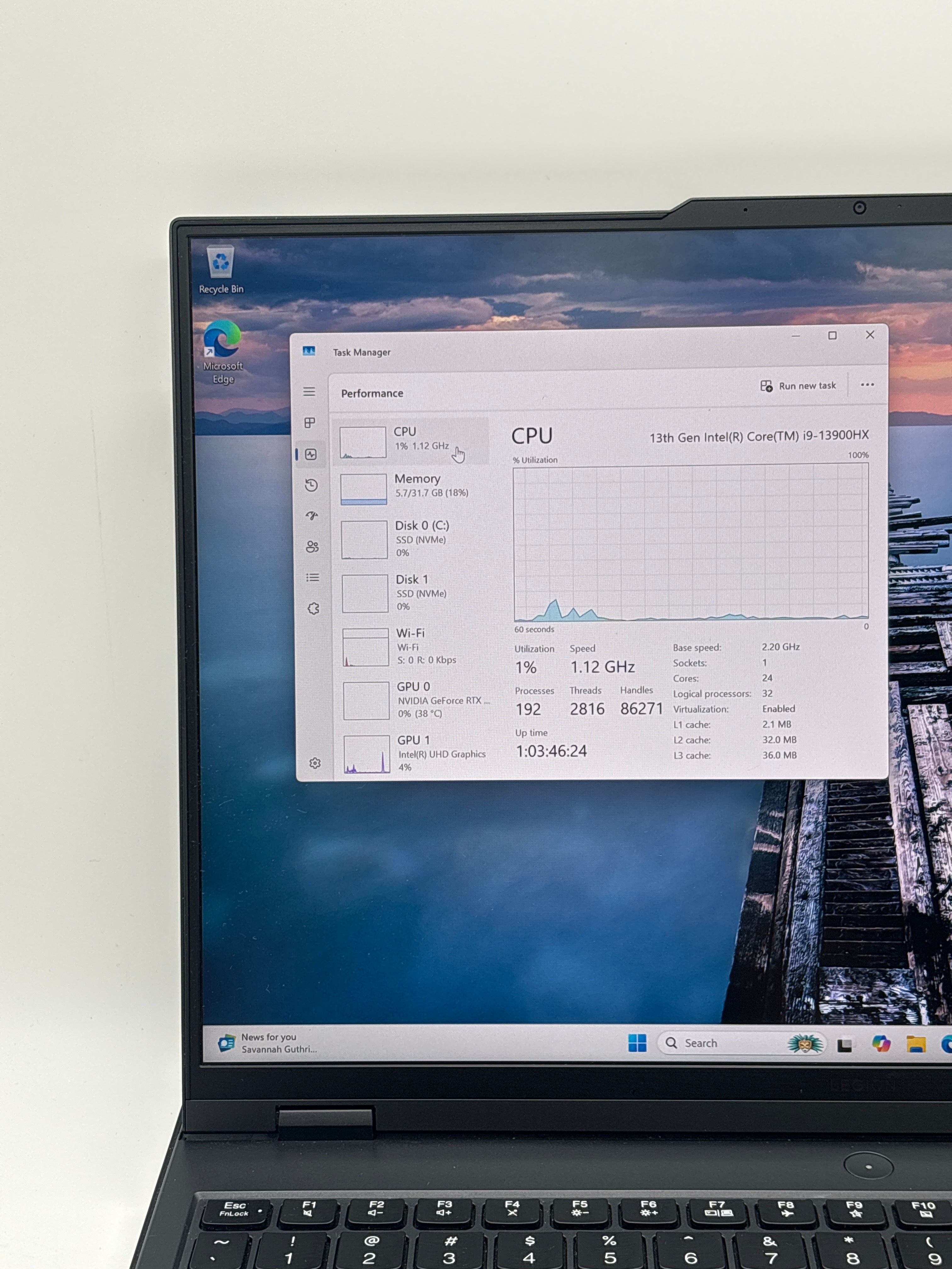 Lenovo Legion Pro 7 i9-13900XH 32GB RAM 2TB SSD RTX 4080 - Used