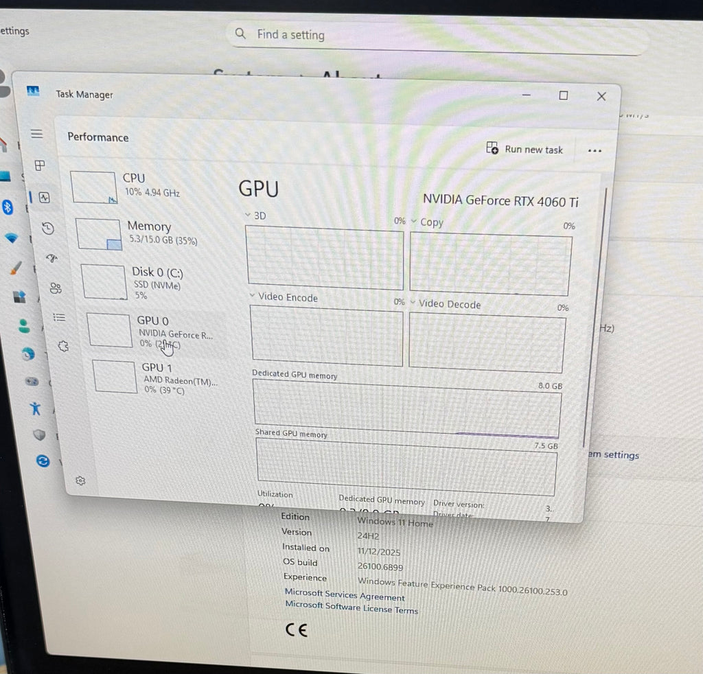 HP OMEN 40L Desktop Computer Ryzen 7 7700 16GB RAM 1TB SSD GeForce RTX 4060 Ti (Used)