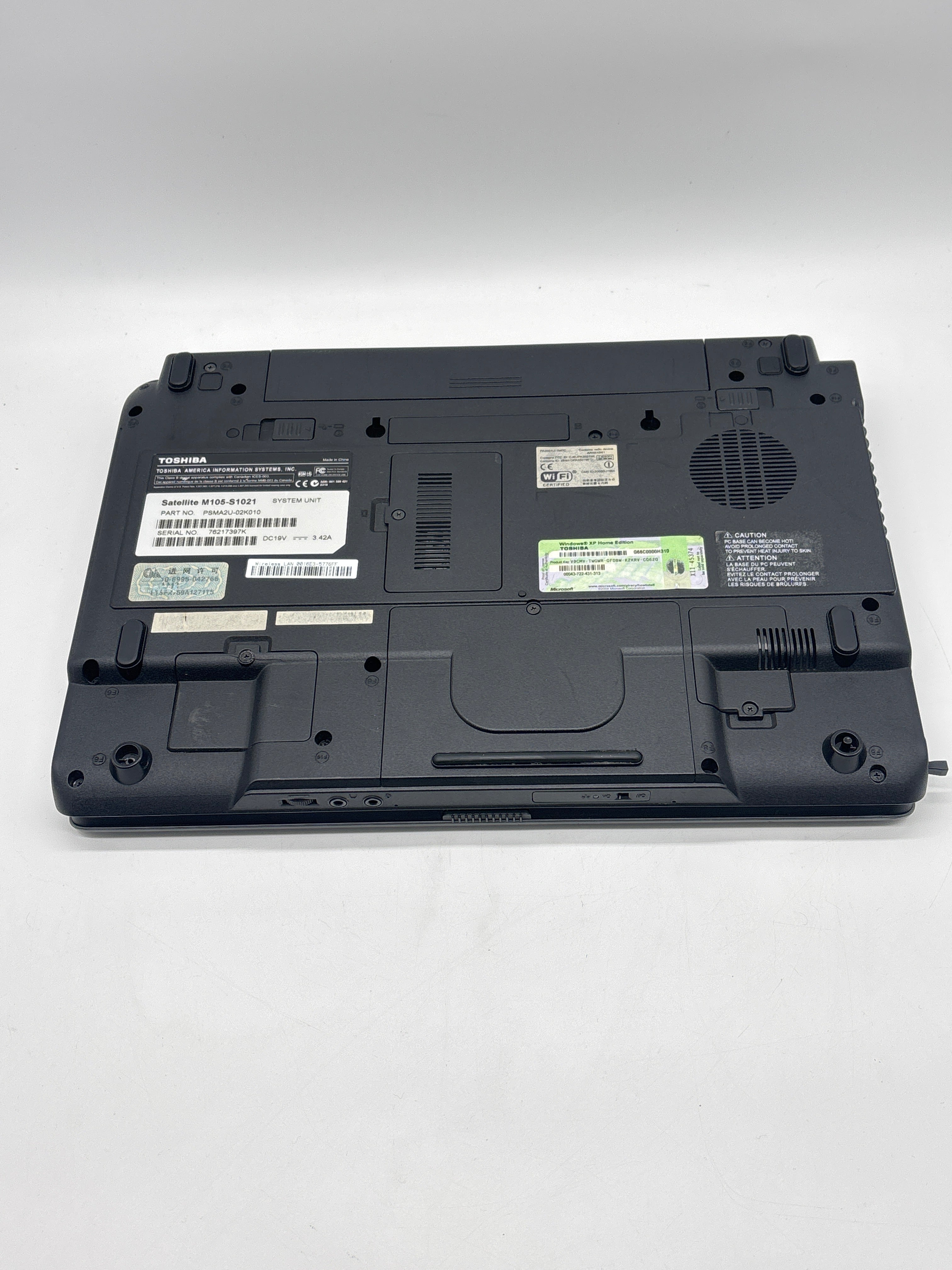 Toshiba Satellite M105-S1021 Intel Celeron 2GB RAM 80GB HDD