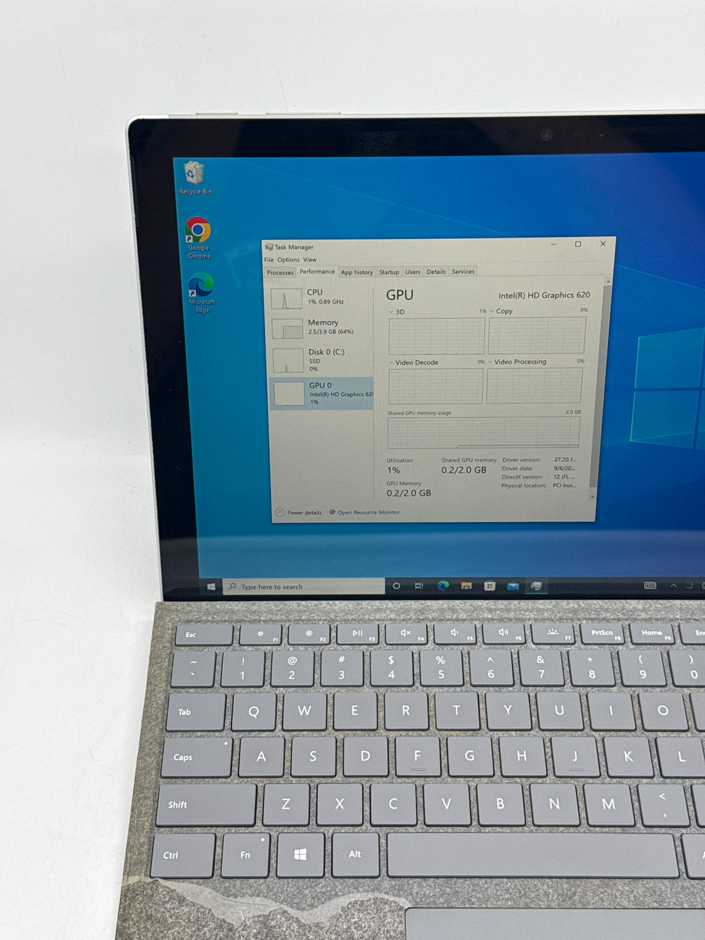 Microsoft Surface Pro 5 13" Core i5-7300U 4GB RAM 128GB SSD - Used