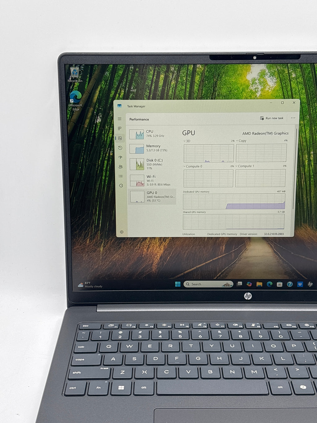 HP OmniBook 3 16-by0299nr 16" AMD Ryzen 3 8GB RAM 512GB SSD Black - Open Box