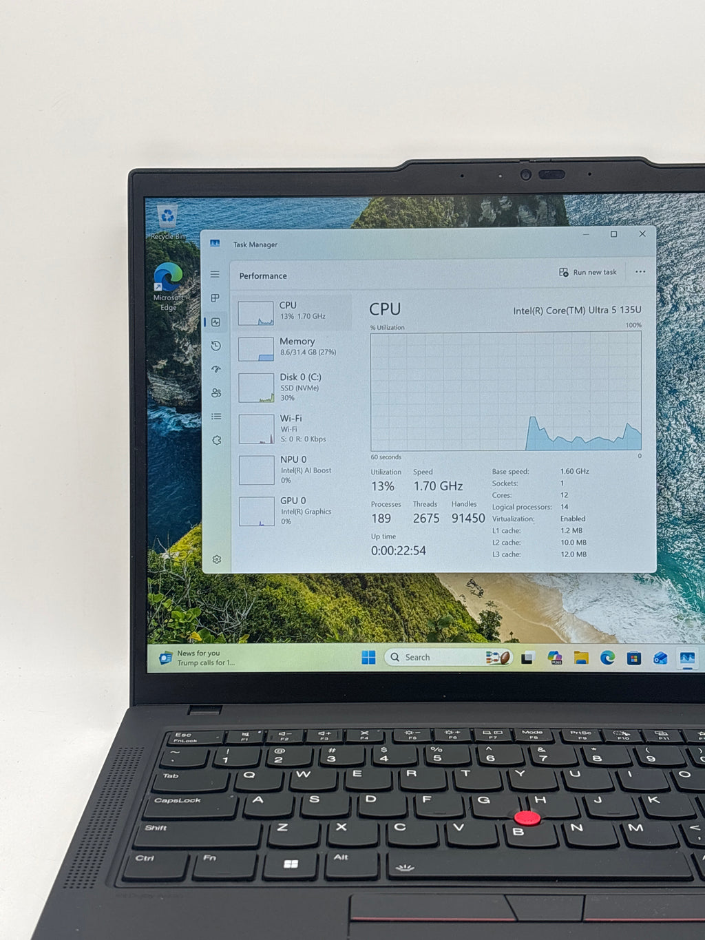 Lenovo ThinkPad T14 Gen 5 Ultra 5 135U 32GB RAM 512GB SSD