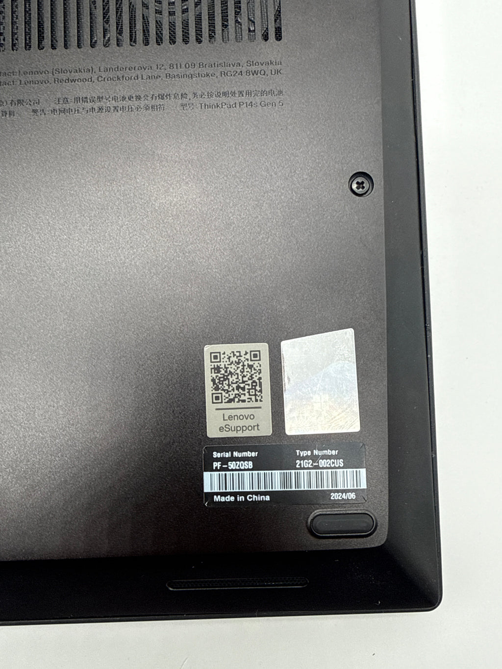 Lenovo ThinkPad P14s Gen 5 14-inch Ultra 7 16GB RAM 512GB SSD (READ)