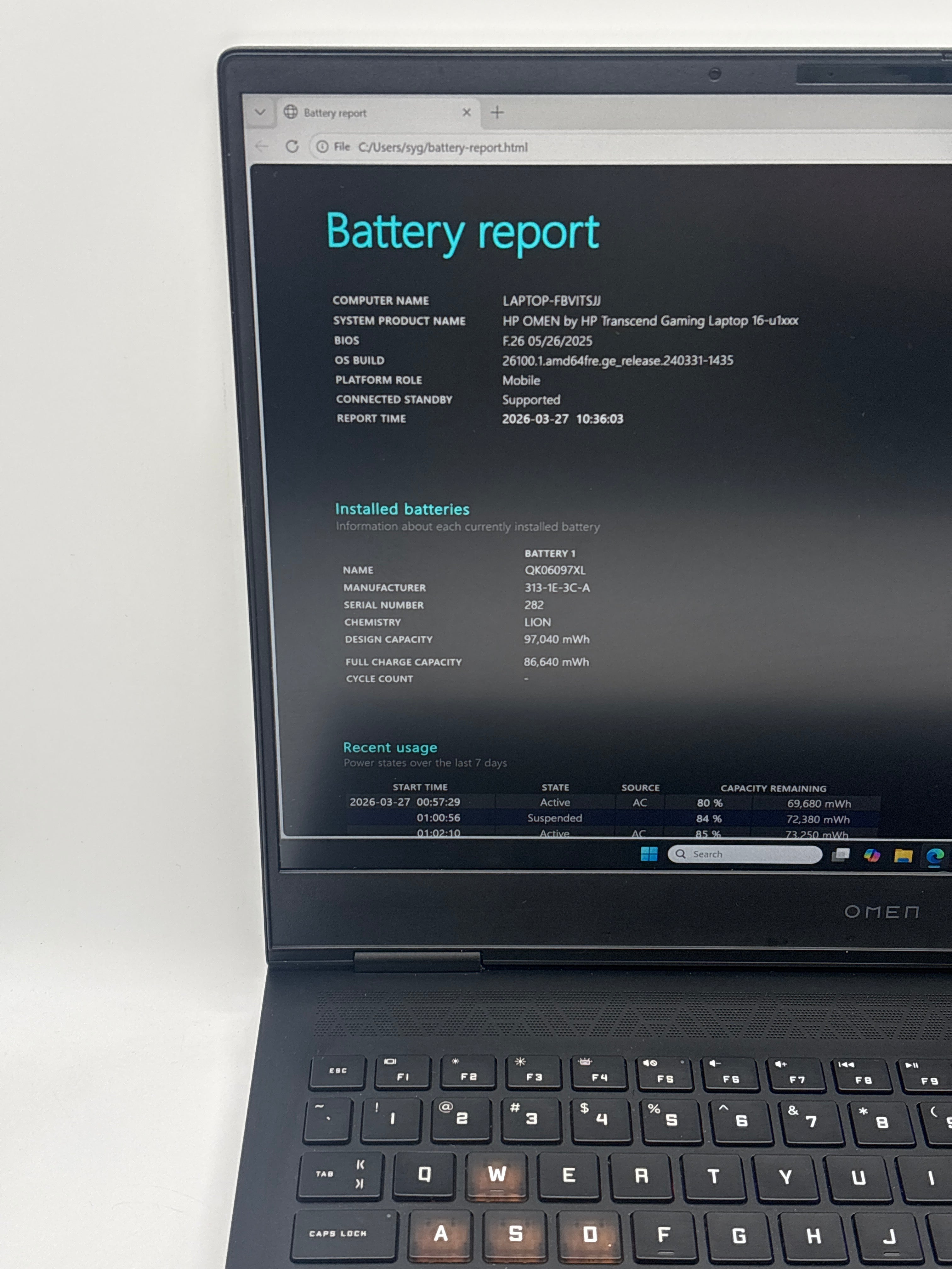 HP Omen 16-U1047NR i7-14700HX 32GB RAM 1TB SSD RTX 4070