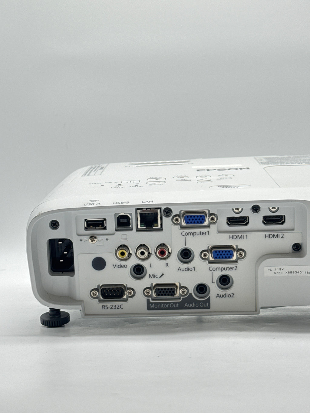 Epson PowerLite 119W H985A WXGA 3LCD Projector HDMI - Used