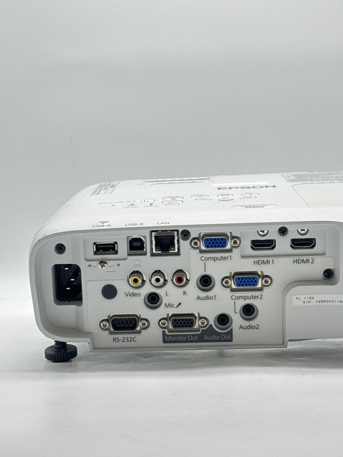 Epson PowerLite 119W H985A WXGA 3LCD Projector HDMI - Used