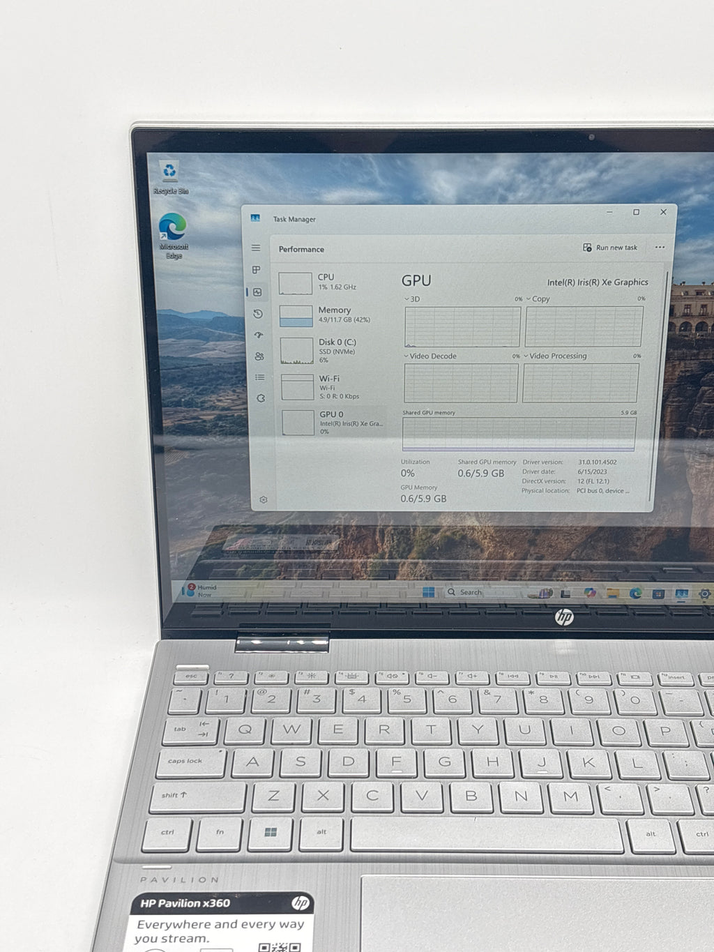 HP Pavilion x360 15-er1051cl i5-1235U 12GB RAM 512GB SSD