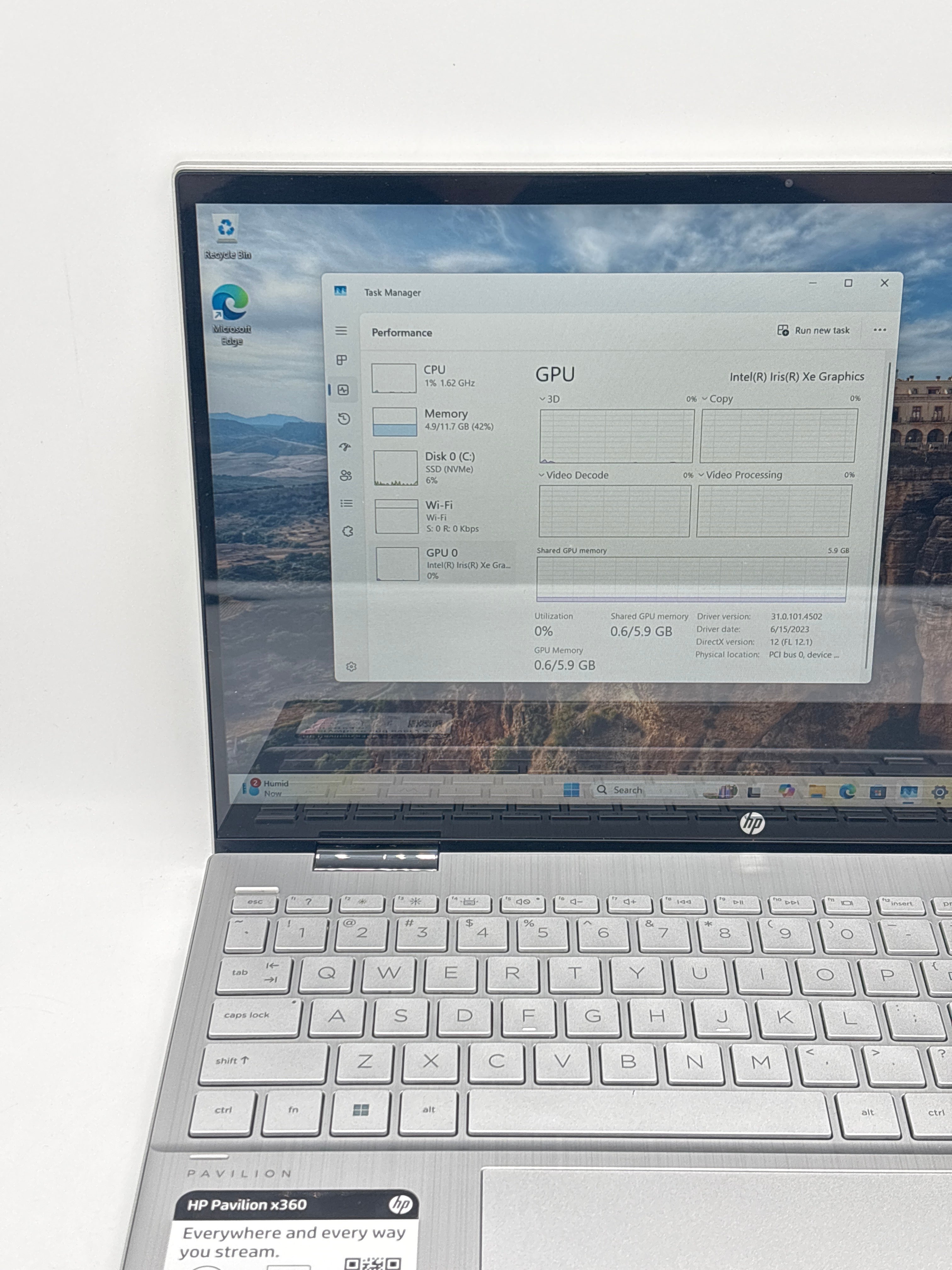 HP Pavilion x360 15-er1051cl i5-1235U 12GB RAM 512GB SSD