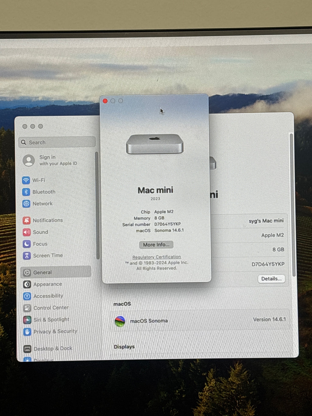 Apple Mac Mini M2 10 Core 3.5GHz 8GB RAM 256GB SSD A2686