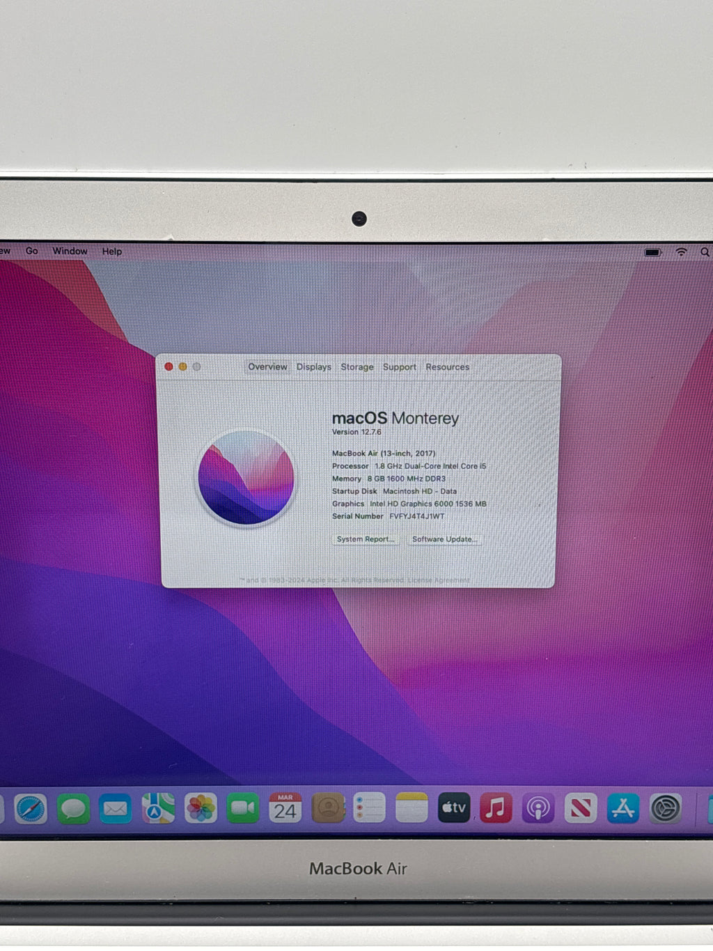 Apple MacBook Air A1466 i5 8GB RAM 256GB SSD