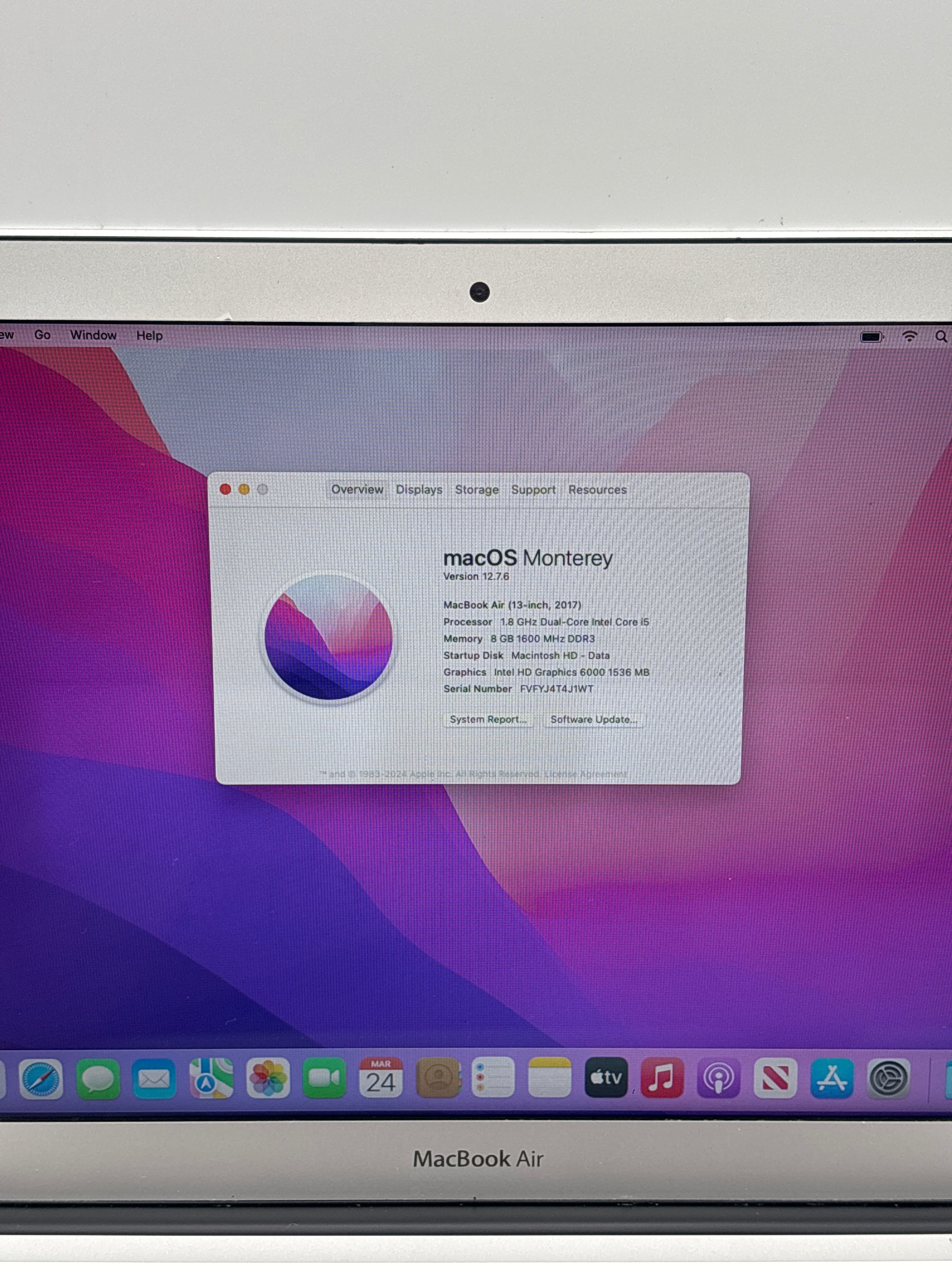 Apple MacBook Air A1466 i5 8GB RAM 256GB SSD