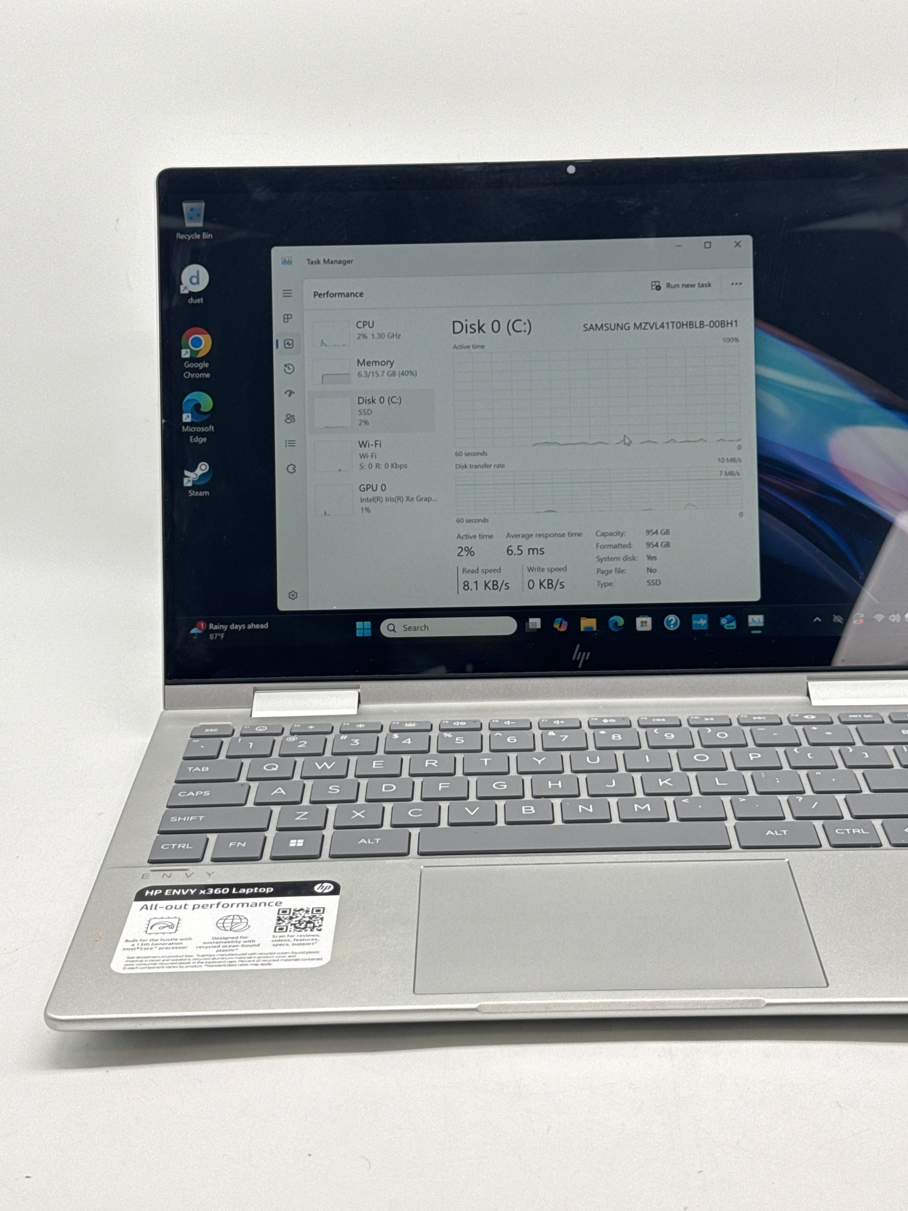 HP Envy x360 14" Intel Core i7-1355U 16GB RAM 1TB SSD - Used