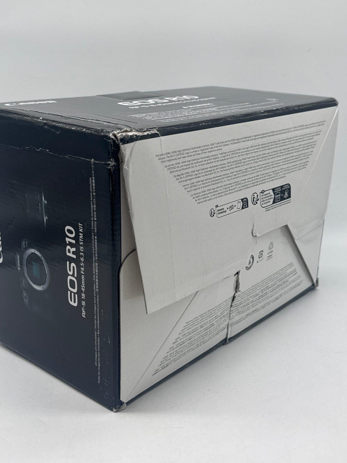 Canon EOS R10 24MP Mirrorless w/ RF-S 18-45mm Lens Black - New (Damaged Box)
