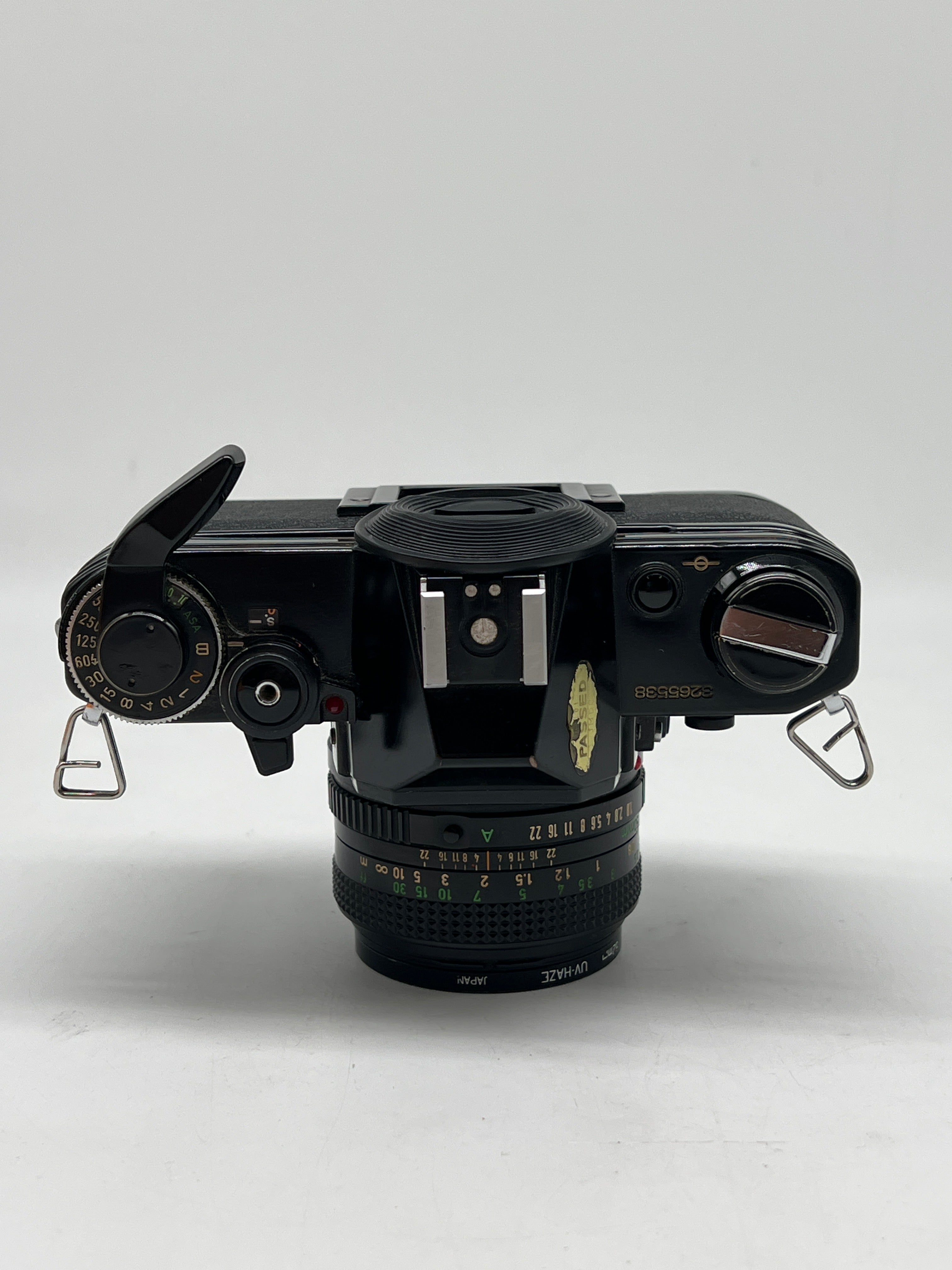 Canon AE-1 Black SLR Camera 35mm W/50mm f/1.8 FD Lens