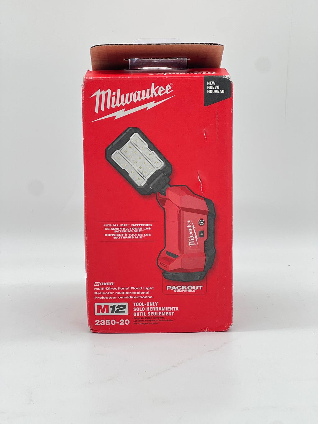 Milwaukee 2350-20 M12 LED flood Light Red New Open Box Tool Only