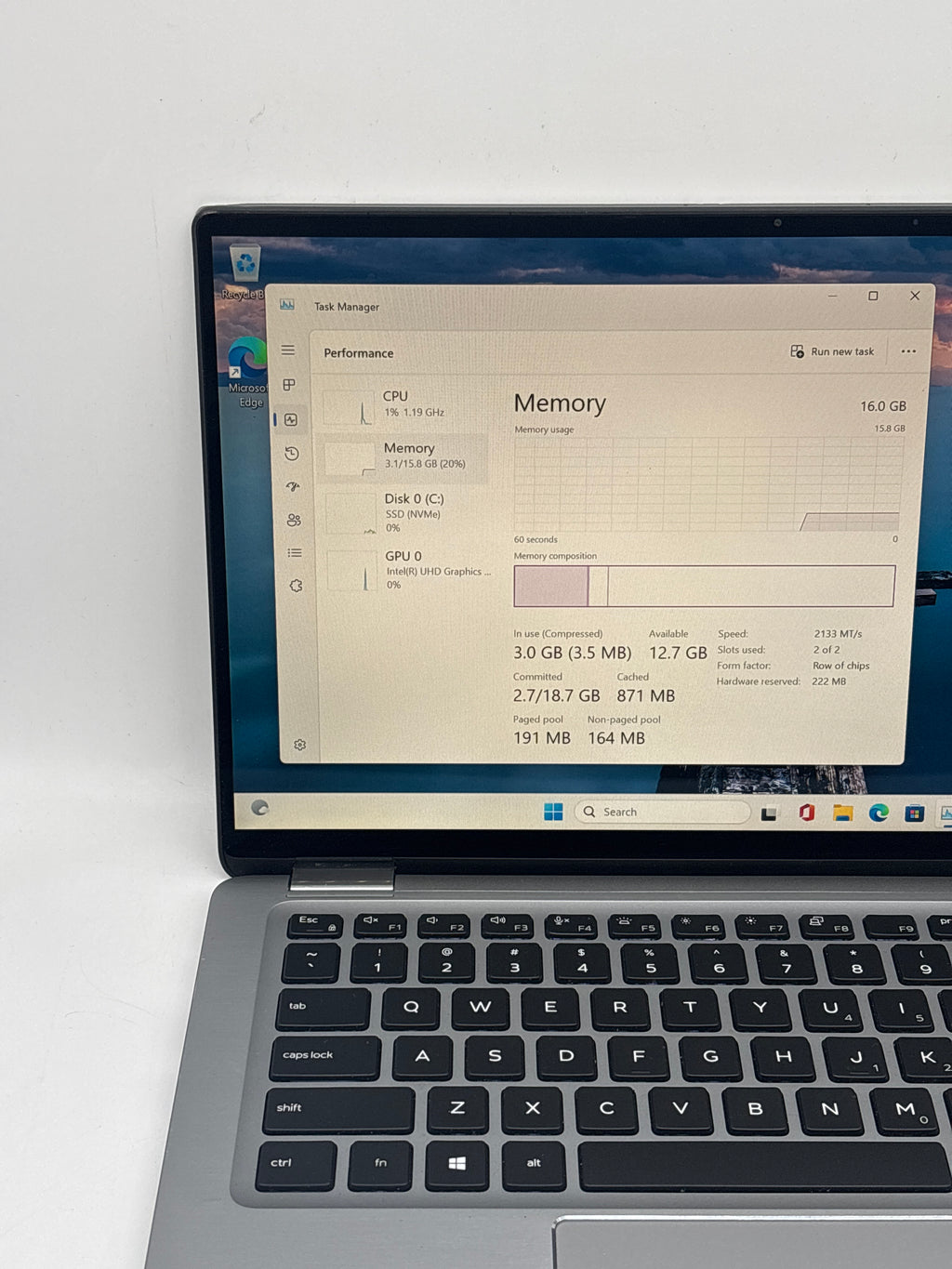 Dell Latitude 7400 2-in-1 14" Core i5-8365U 16GB RAM 512GB SSD Silver - Loose Hinge
