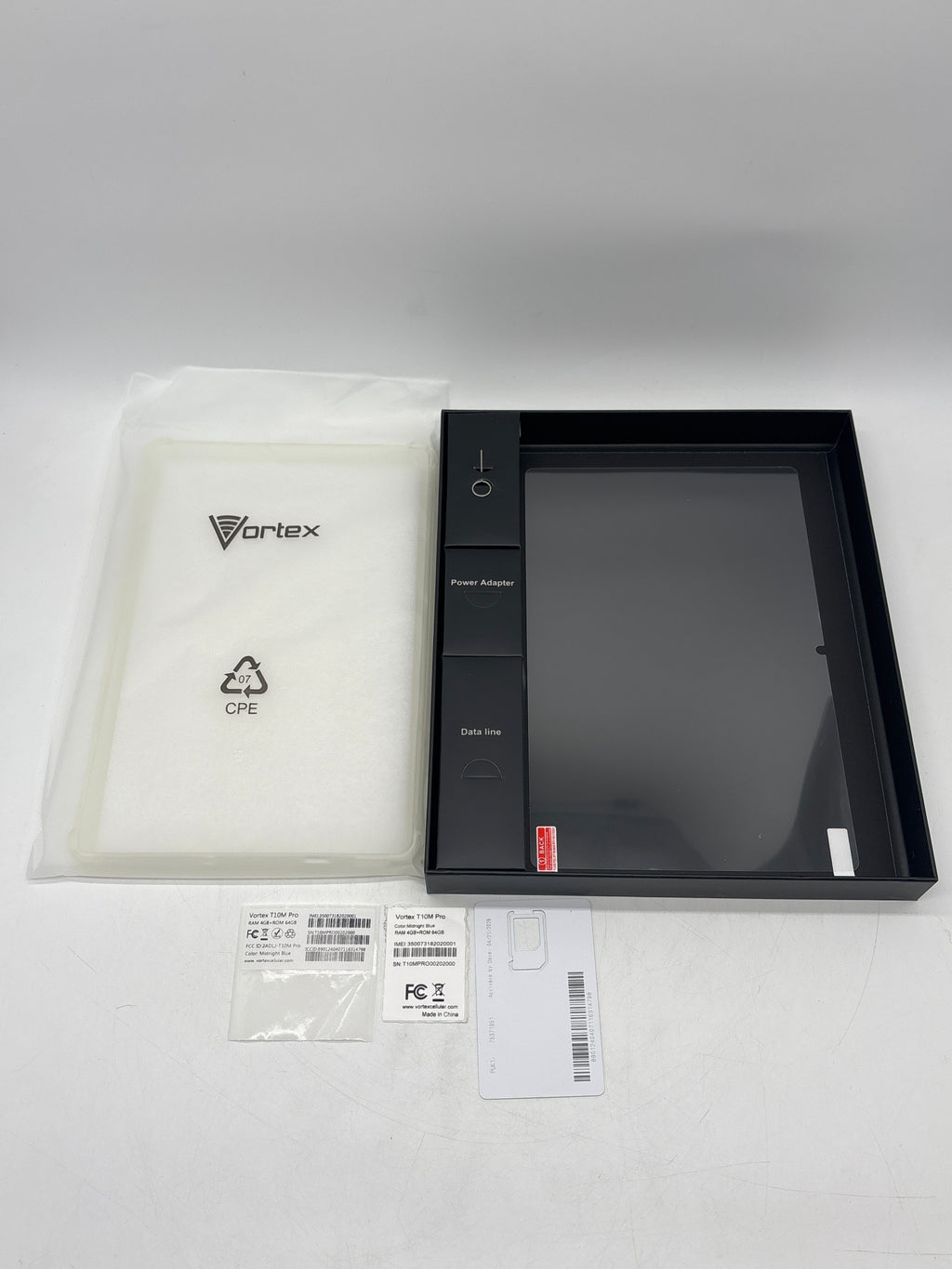 Vortex T10M Pro 10.1 Inch Tablet 64GB Wi-Fi + 4G Blue - New Open Box