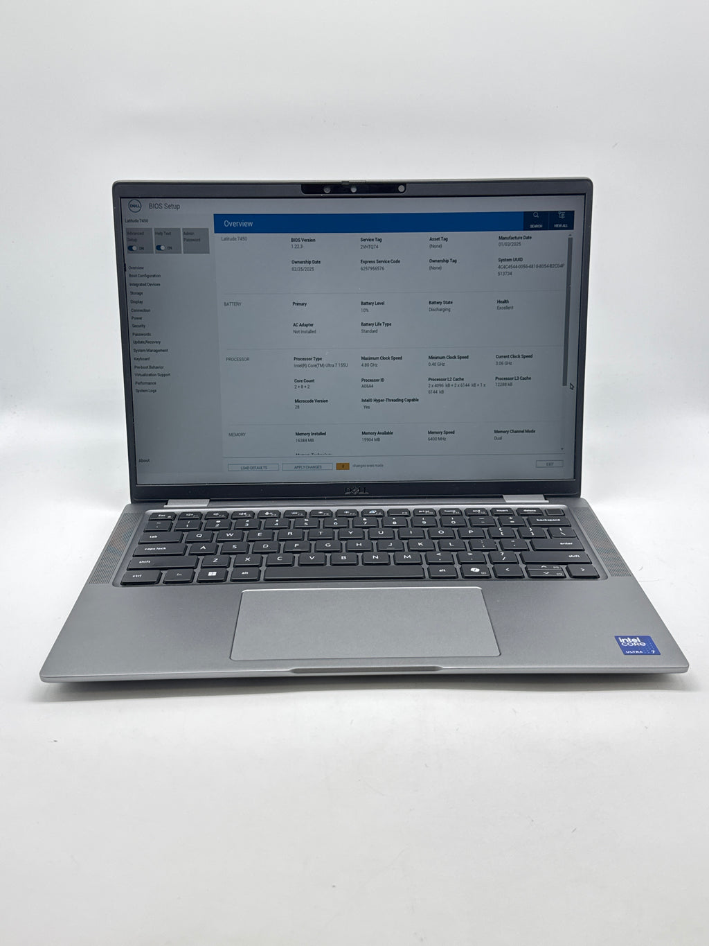 Dell Latitude 7450 14" Intel Ultra 7 155U 16GB 512GB SSD - Used