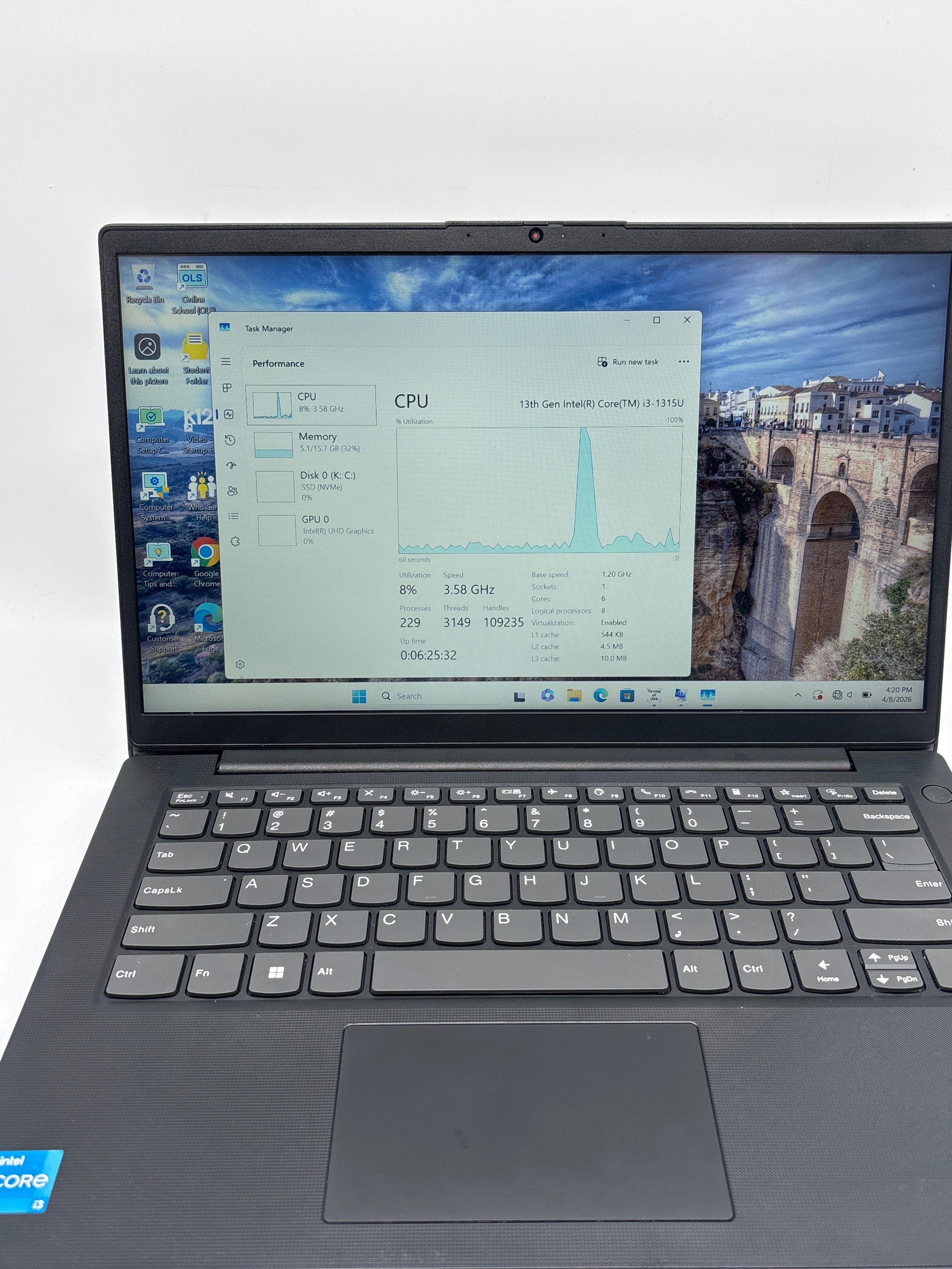 Lenovo V14 G4 14" Core i3-1315U 16GB RAM 256GB SSD - Used