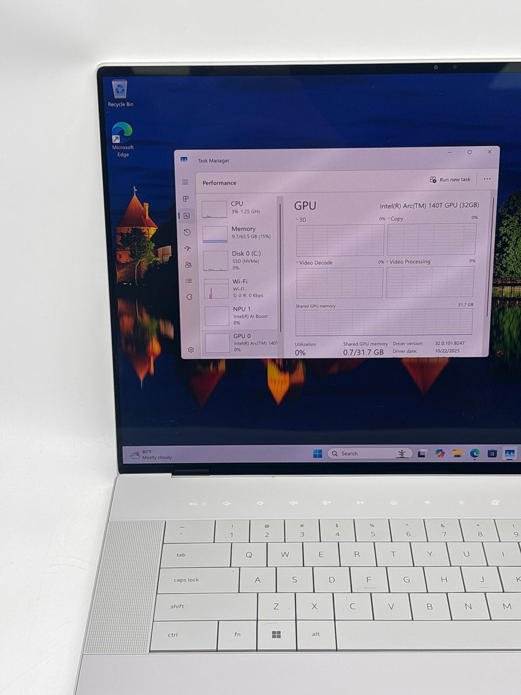 Dell XPS 16 Premium DA16250 Touch Ultra 9 285H 64GB RAM 2TB SSD RTX 5070