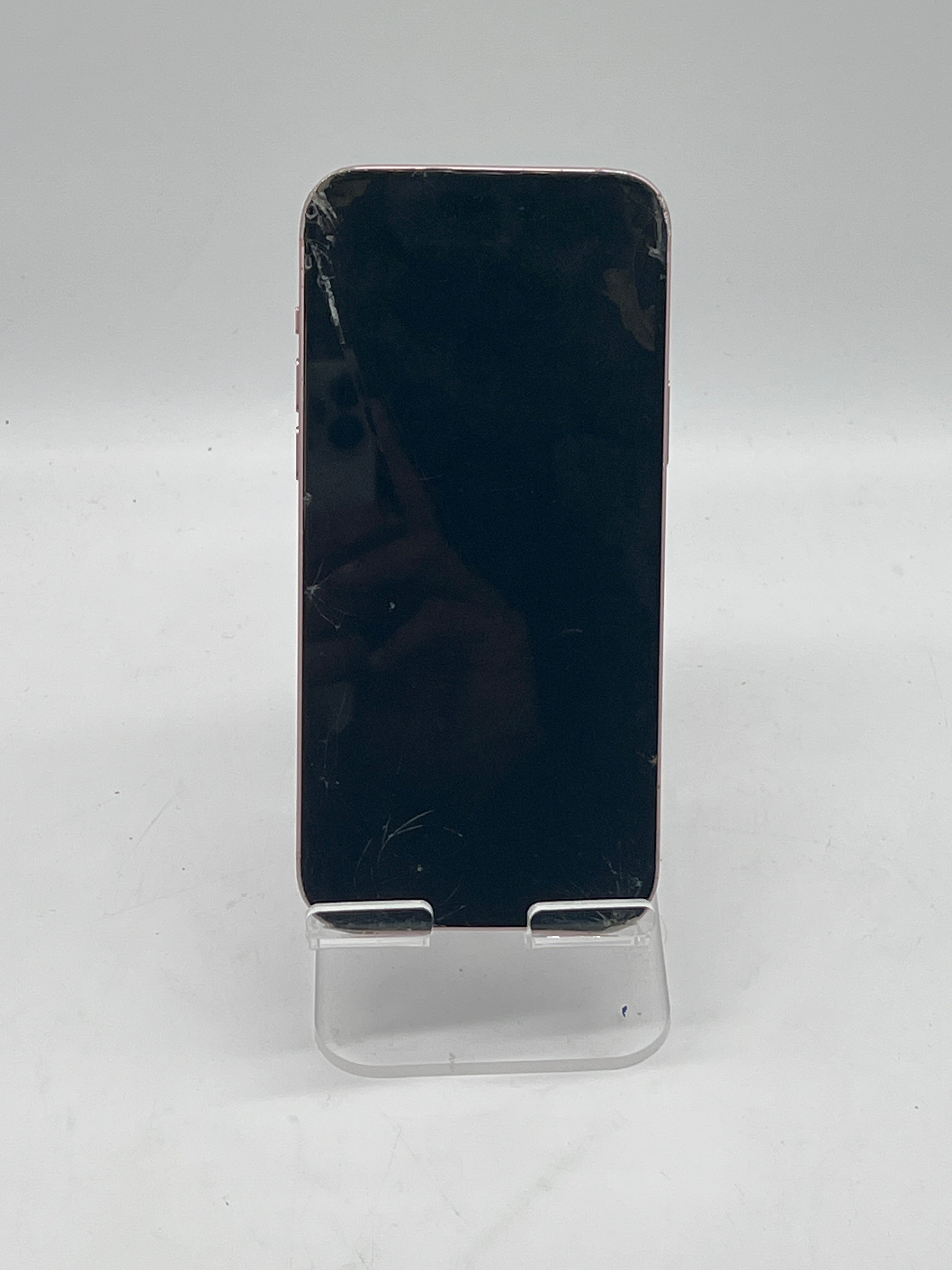 Apple iPhone 15 Plus 128GB AT&T Pink Front and Back cracked