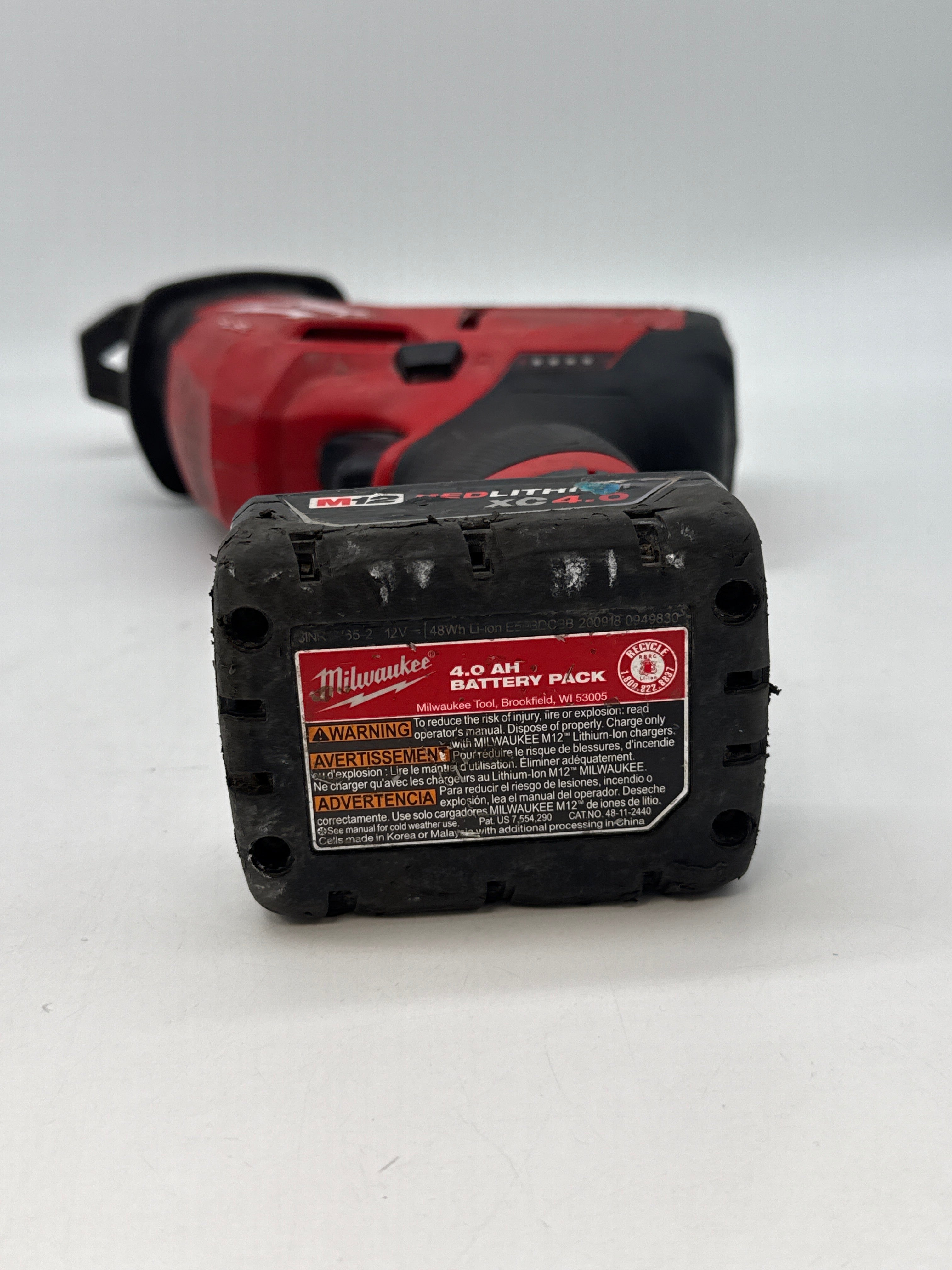 Milwaukee 2520-20 M12 FUEL Brushless HACKZALL Reciprocating Saw w/Charger Battery