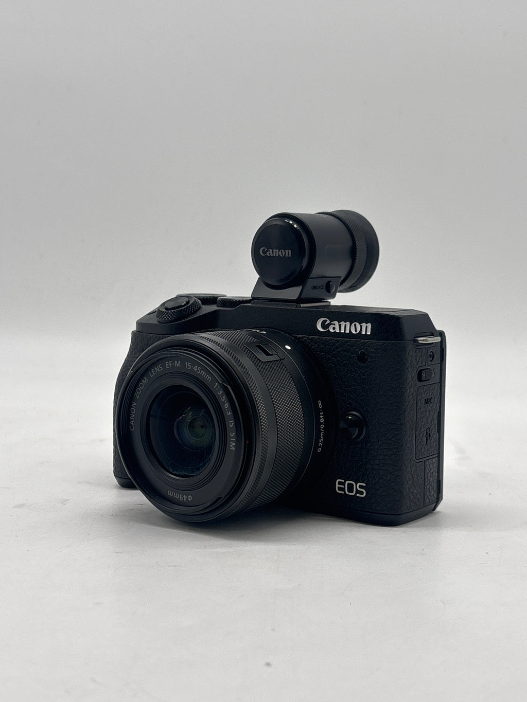Canon EOS M6 Mark II Mirrorless w/ EF-M 15-45mm Lens Black - Used
