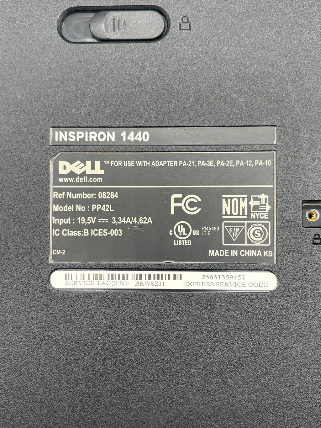Dell Inspiron 1440 Intel Pentium 3 GB RAM 256GB SSD Blue