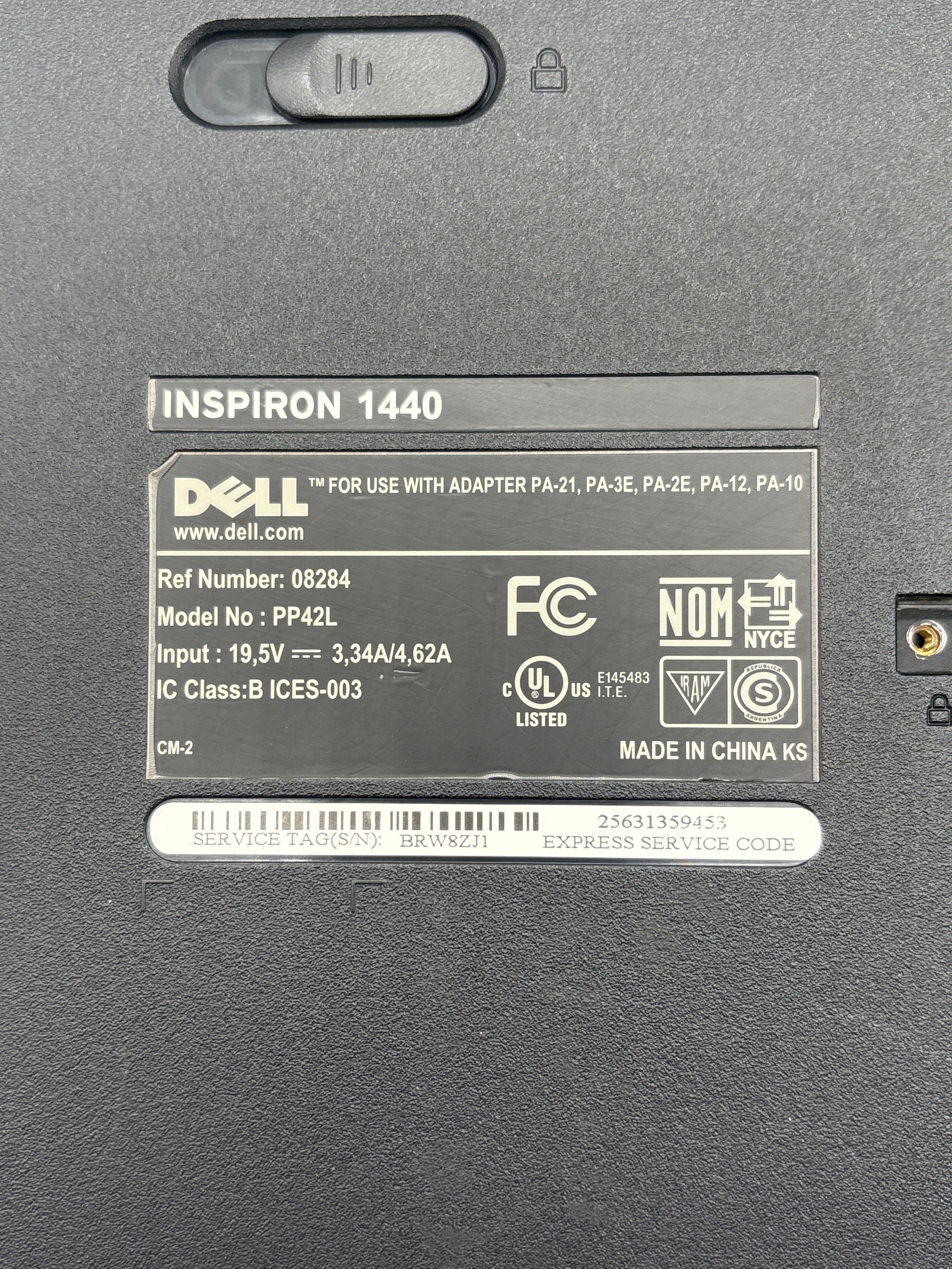 Dell Inspiron 1440 Intel Pentium 3 GB RAM 256GB SSD Blue