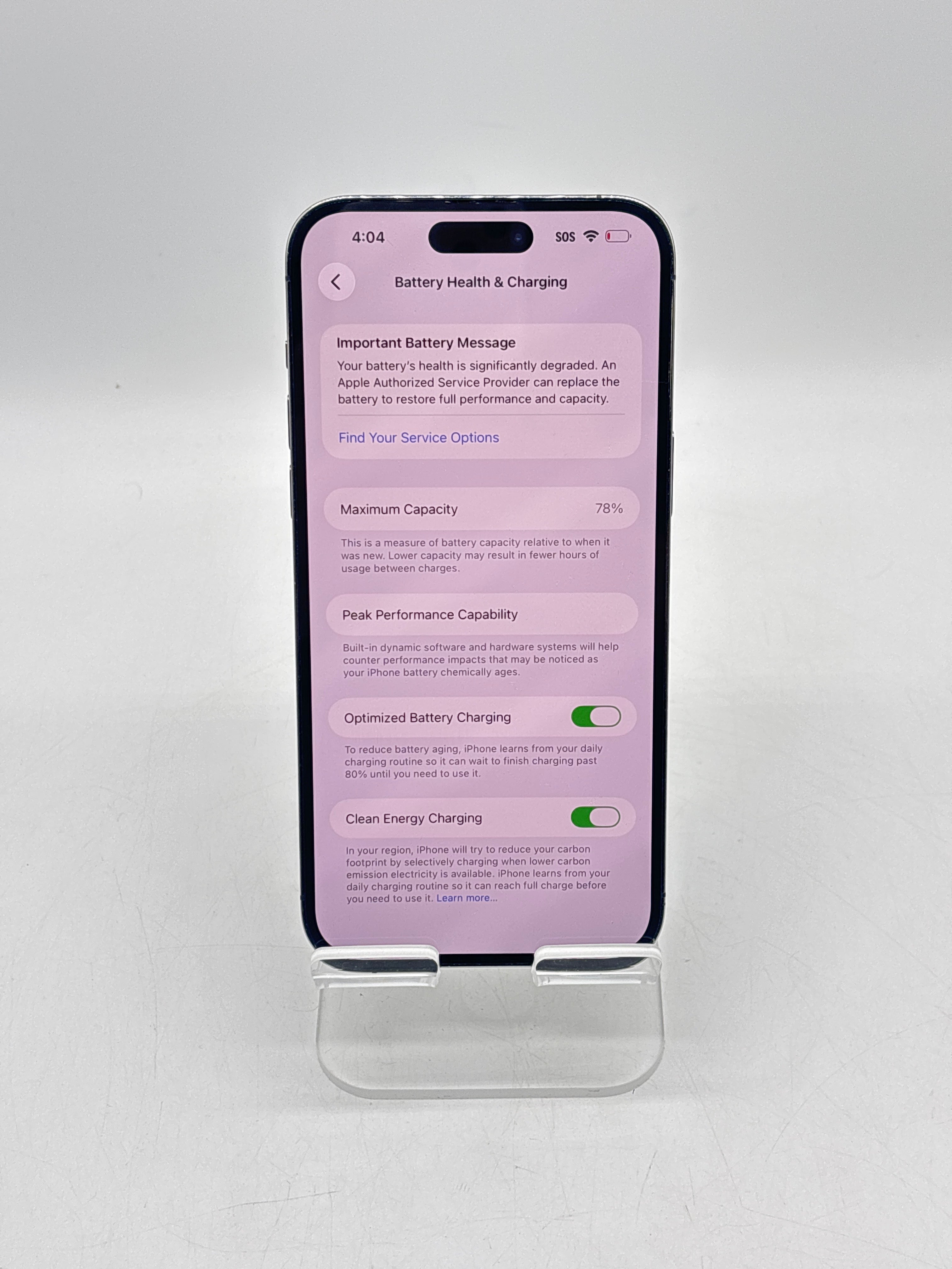 Apple iPhone 14 Pro Max 6.7 in 128 GB Purple Unlocked