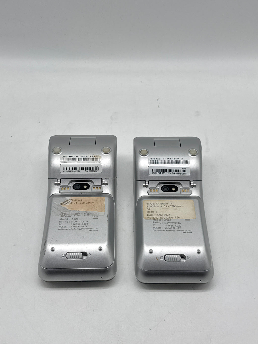 PAX A920 Smart Payment Terminal Lot of 2 No Battery For Parts