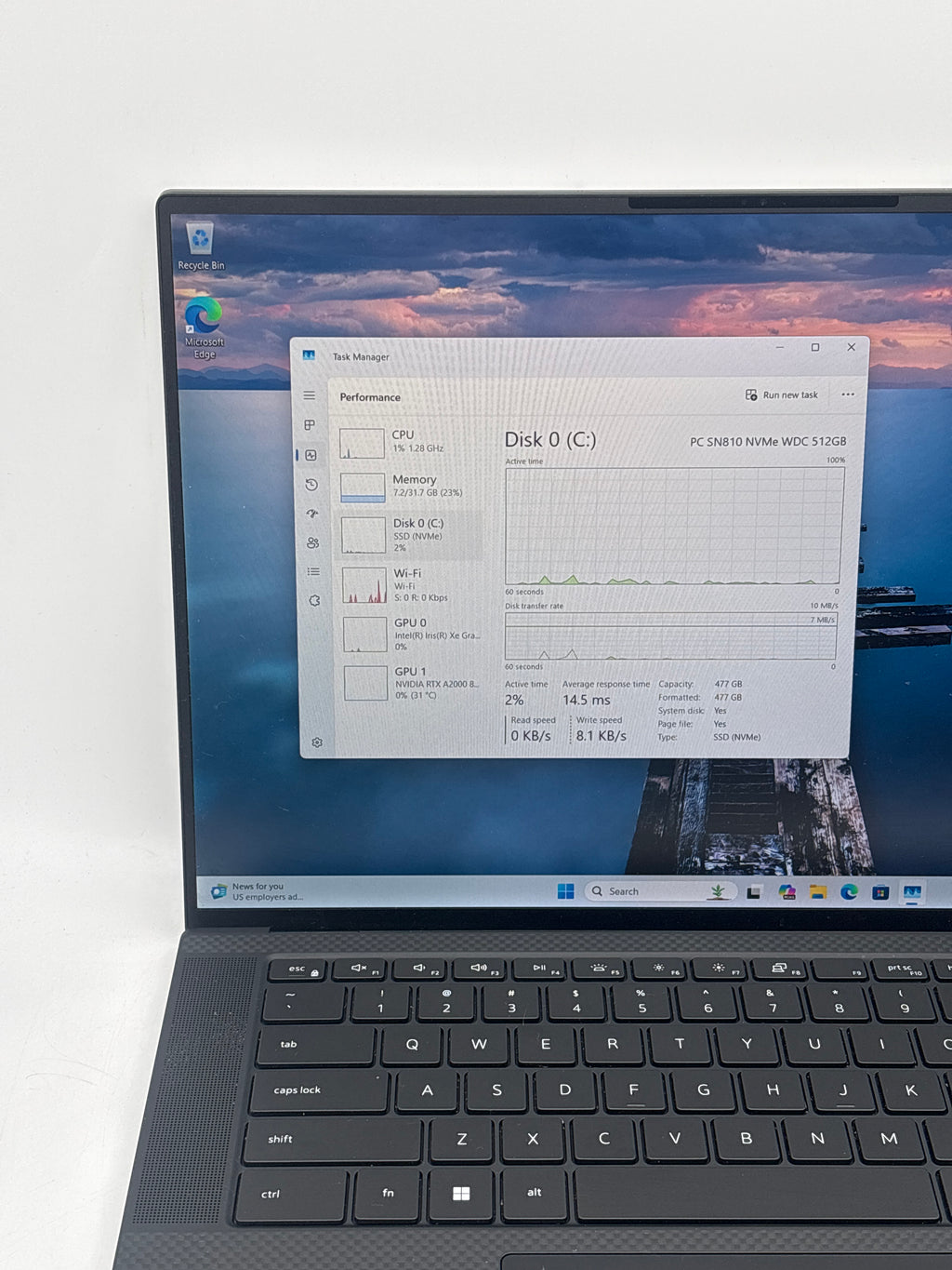 Dell Precision 5570 i7-12700H 32GB RAM 512GB SSD RTX A2000 - Remotely Managed