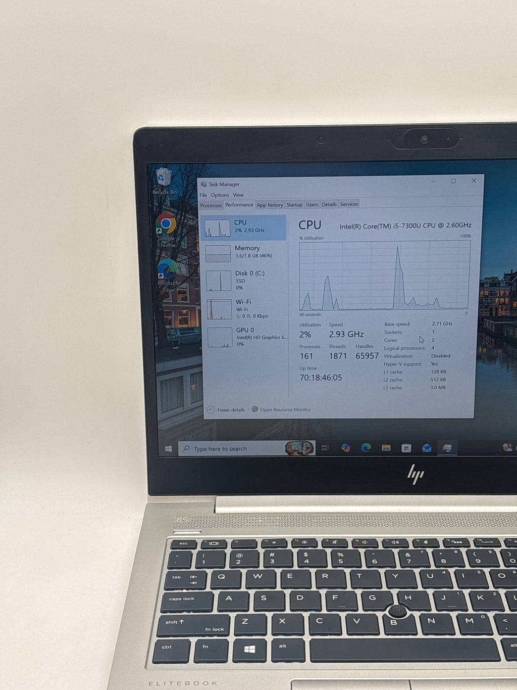 HP EliteBook 840 G5 i5-7300U 8GB RAM 256GB SSD - Used