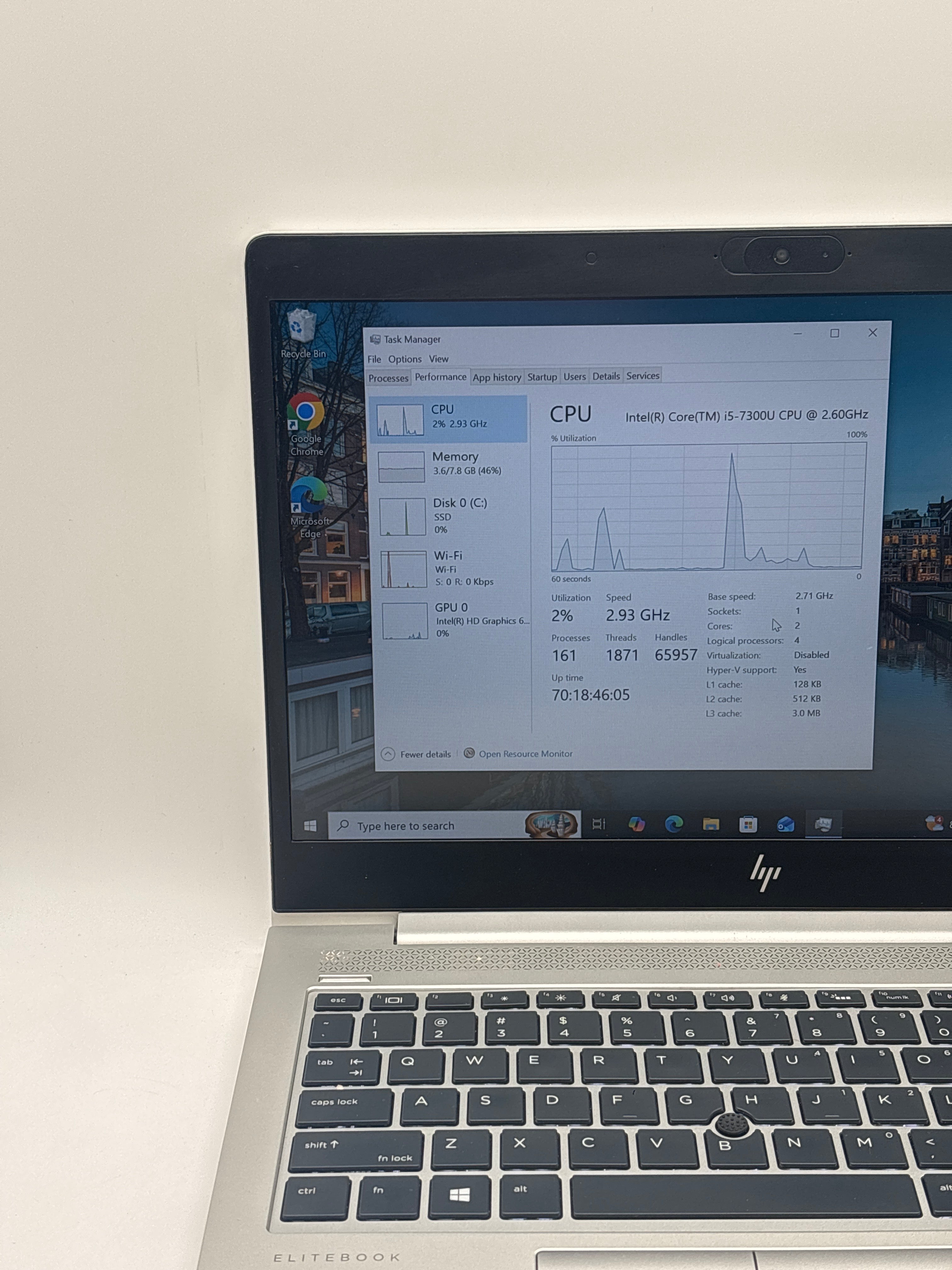 HP EliteBook 840 G5 i5-7300U 8GB RAM 256GB SSD - Used