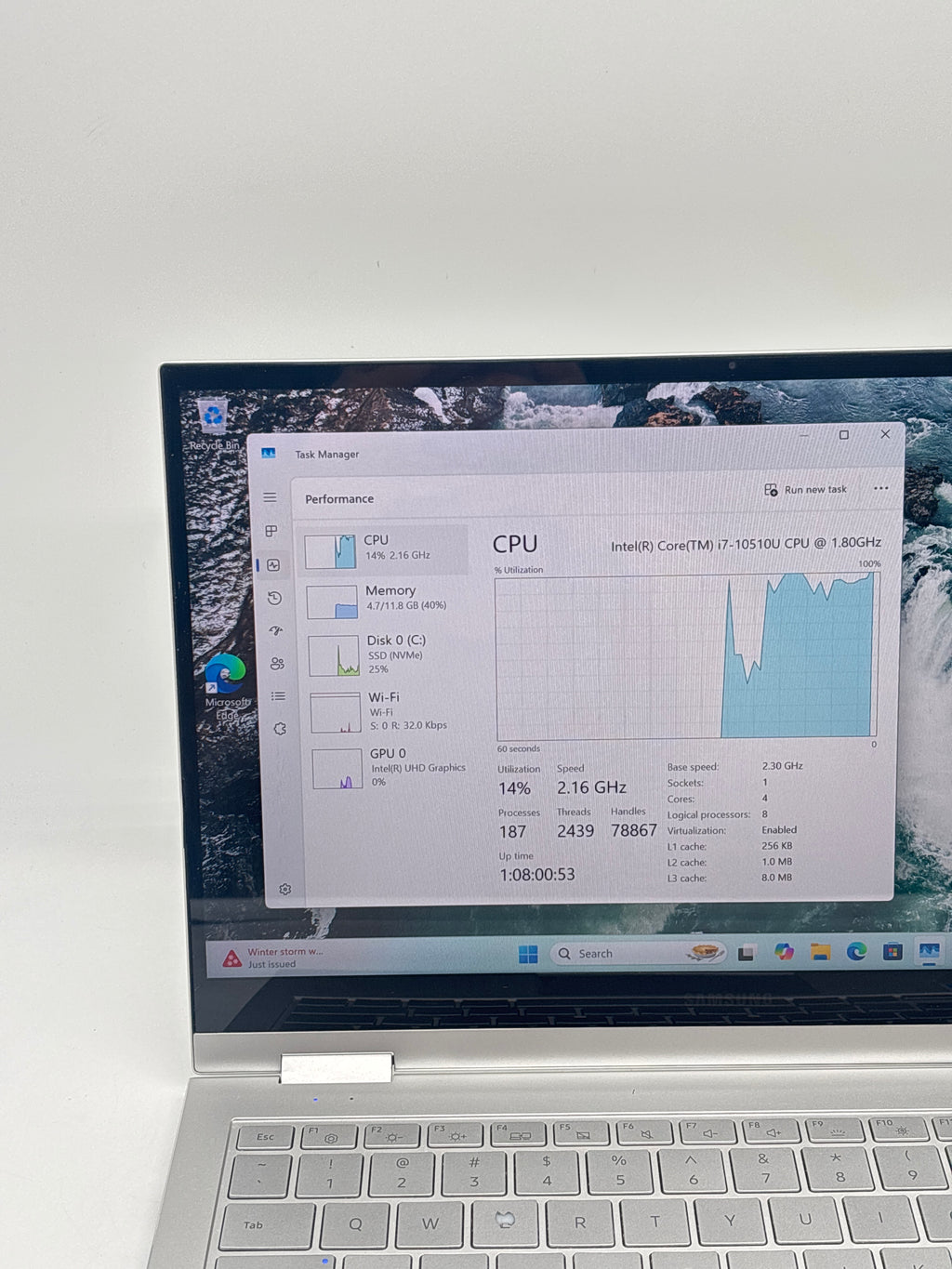 Samsung Notebook 7 NP730QCJ i7-10510U 12GB RAM 512GB SSD Silver