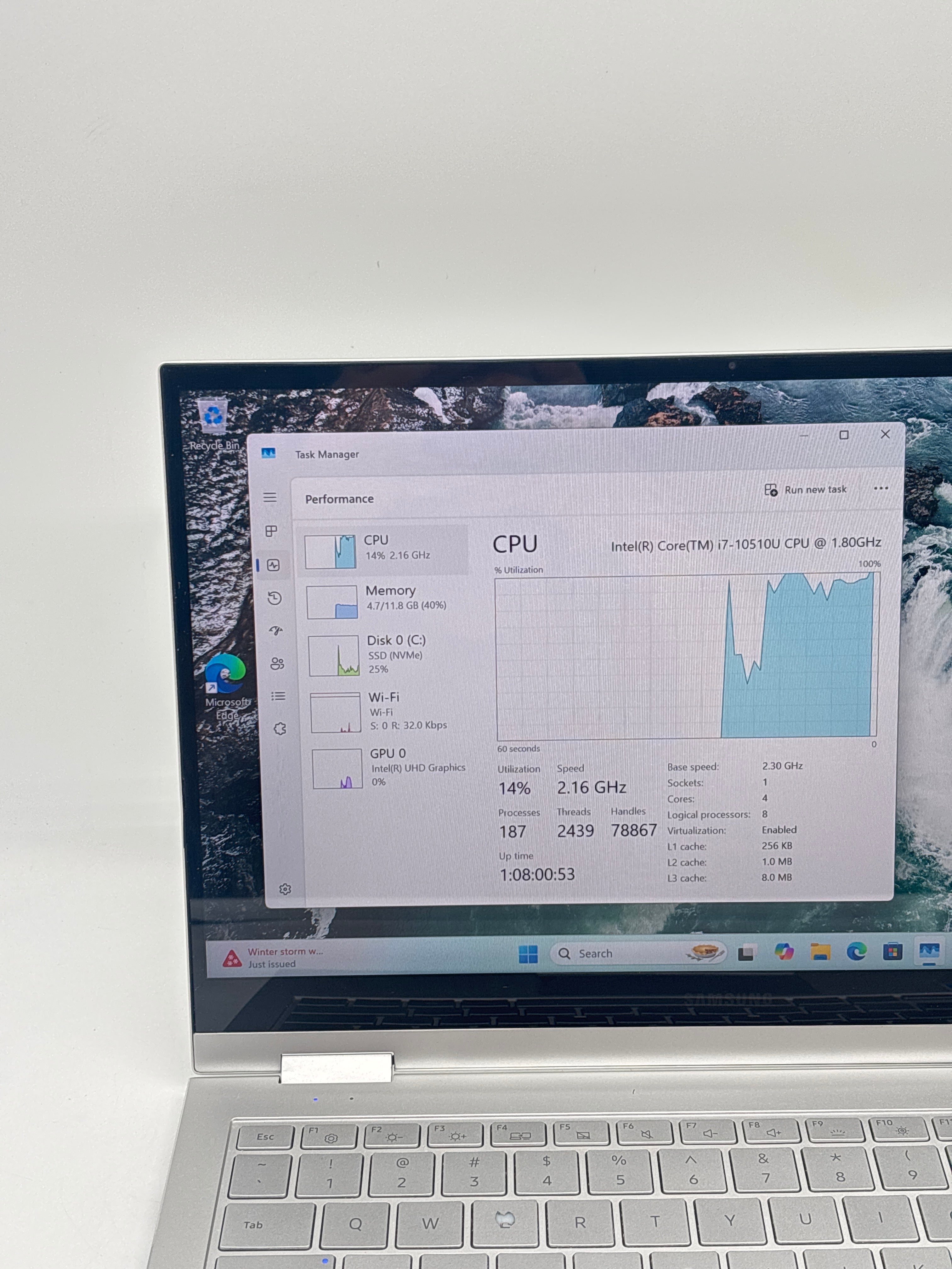 Samsung Notebook 7 NP730QCJ i7-10510U 12GB RAM 512GB SSD Silver
