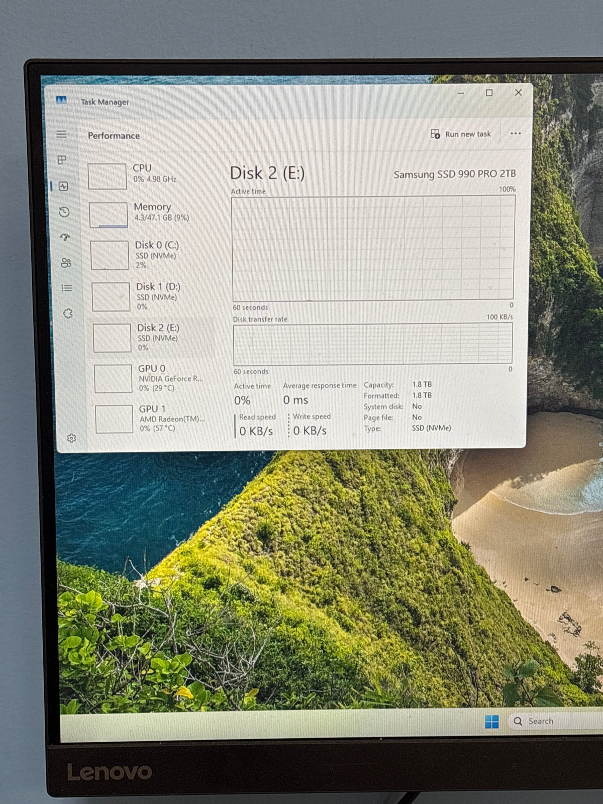 NZXT Custom Gaming Desktop Ryzen 9 7950X 48GB RAM 6TB SSD RTX 4070 12GB - Used